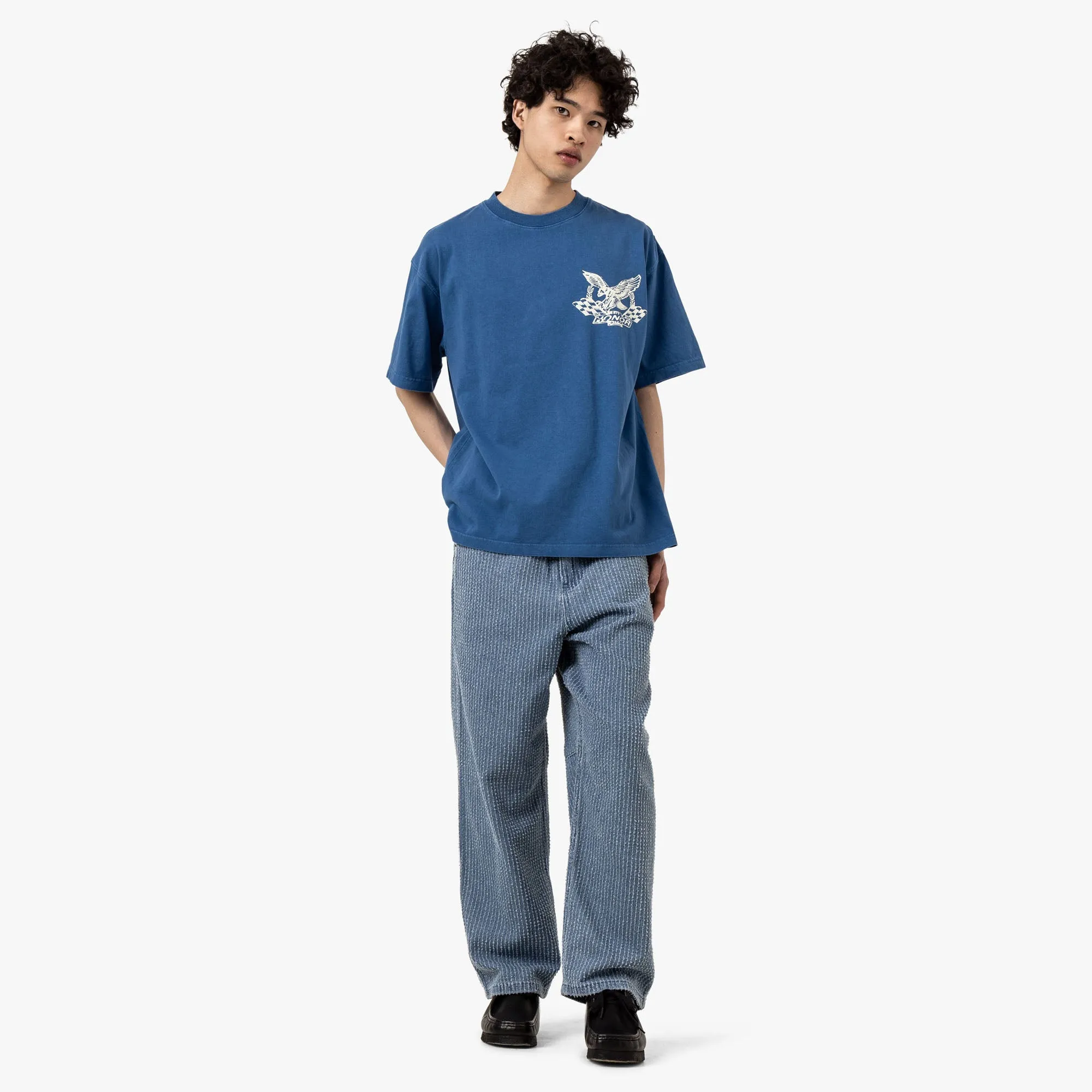 Honor The Gift Vintage Oil T-Shirt Blue
