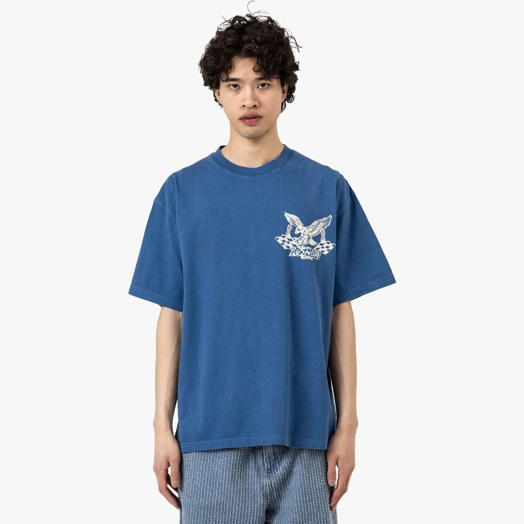 Honor The Gift Vintage Oil T-Shirt Blue