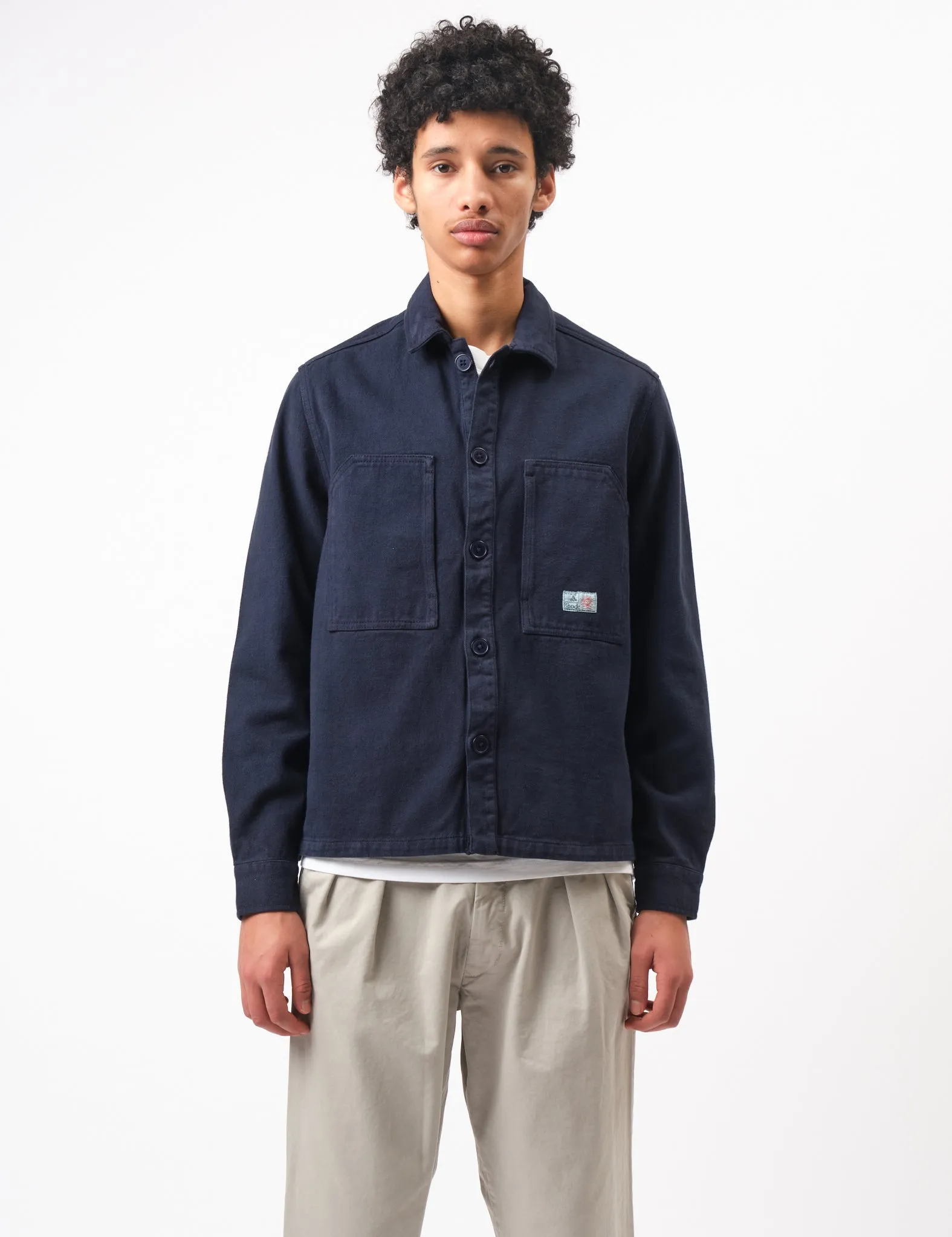 Hot Deal Bhode Map Pocket Overshirt Twill - Night Sky Blue  Almost Sold Out!