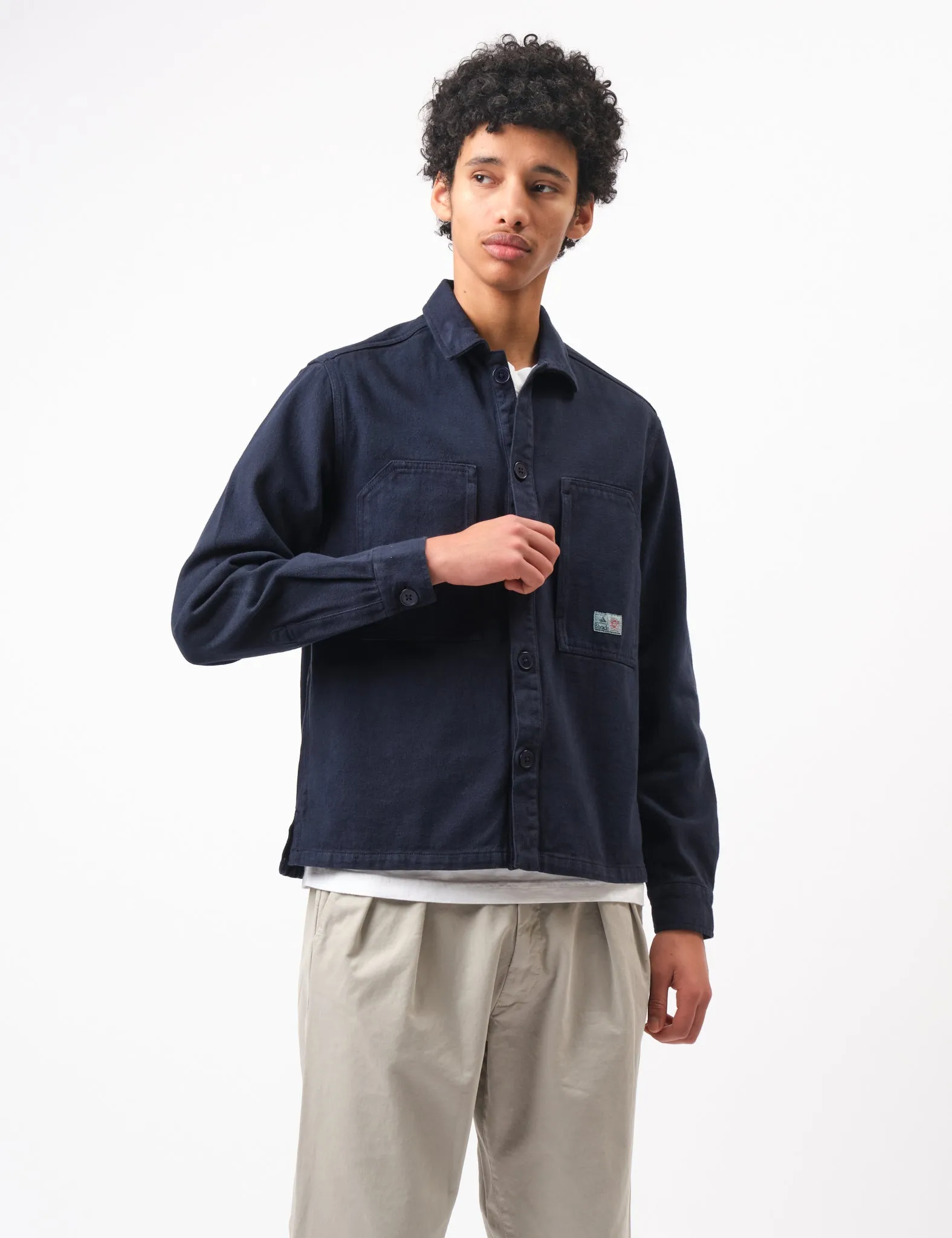Hot Deal Bhode Map Pocket Overshirt Twill - Night Sky Blue  Almost Sold Out!