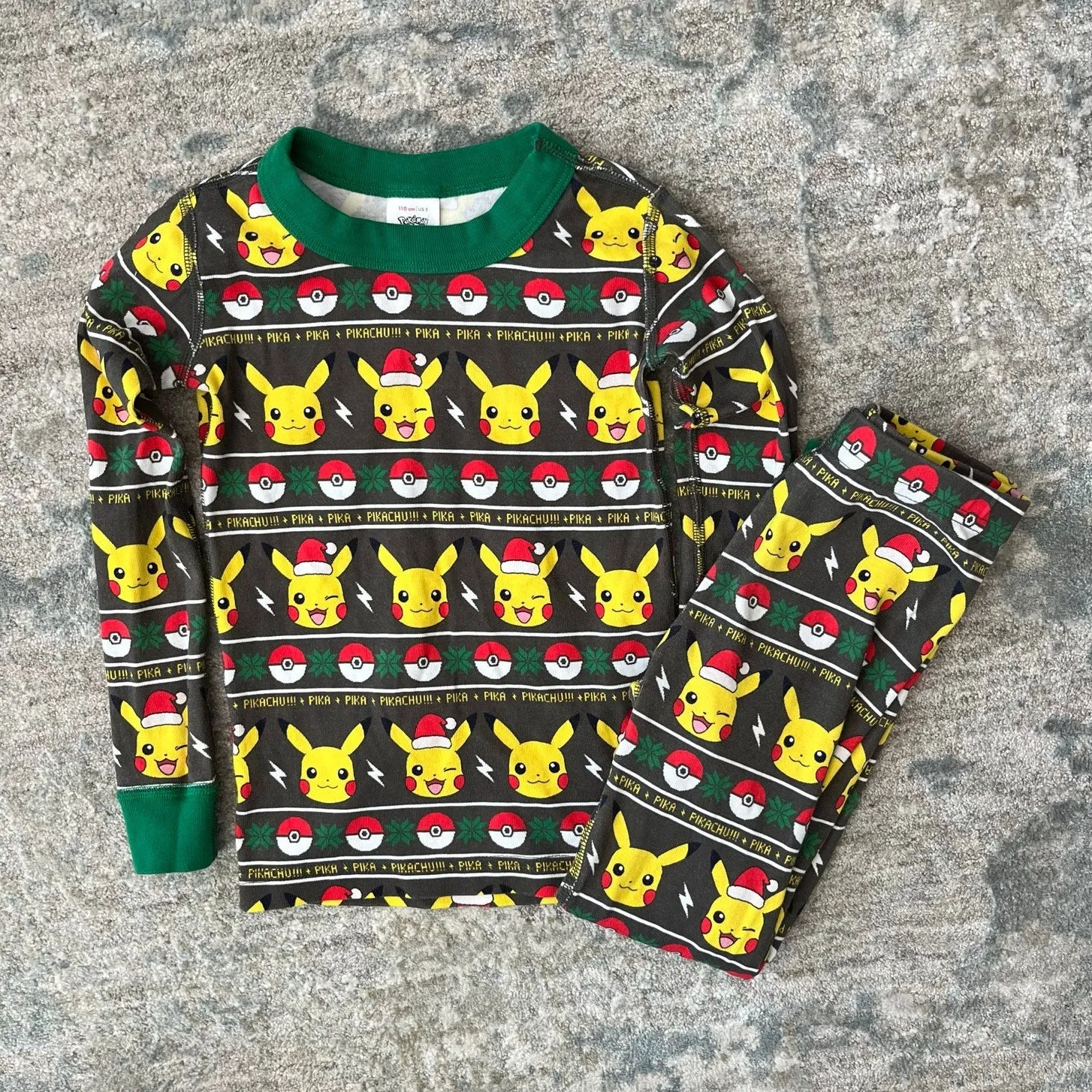 Hot Deal Hanna Andersson Pokemon Pikachu Christmas Pajamas 110 cm 5T  Today Only!