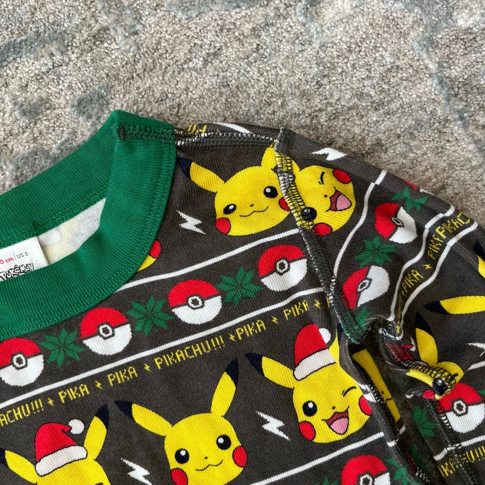 Hot Deal Hanna Andersson Pokemon Pikachu Christmas Pajamas 110 cm 5T  Today Only!
