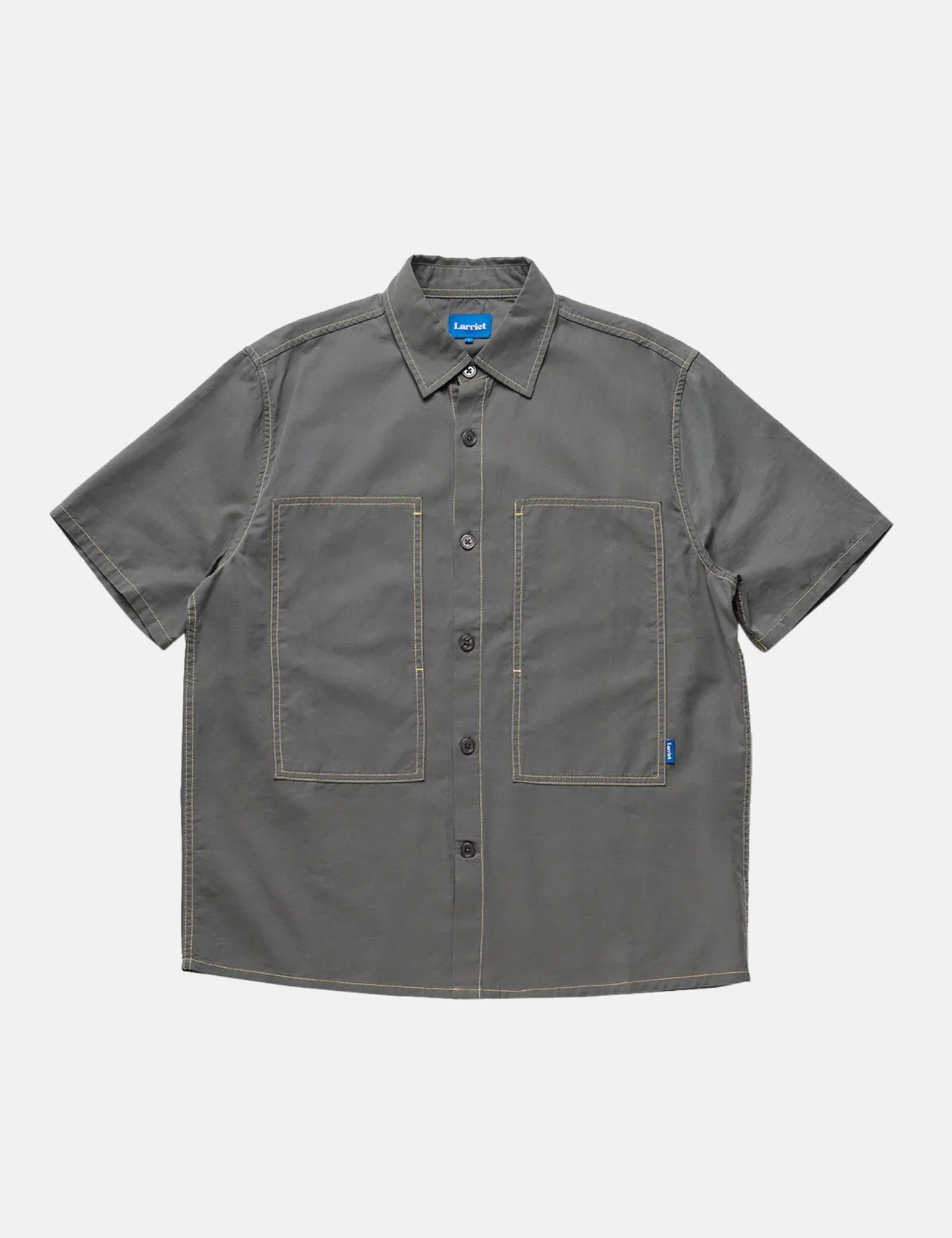 Hot Deal Larriet Cliff Short Sleeve Shirt - Charcoal Grey  Limited Availability!