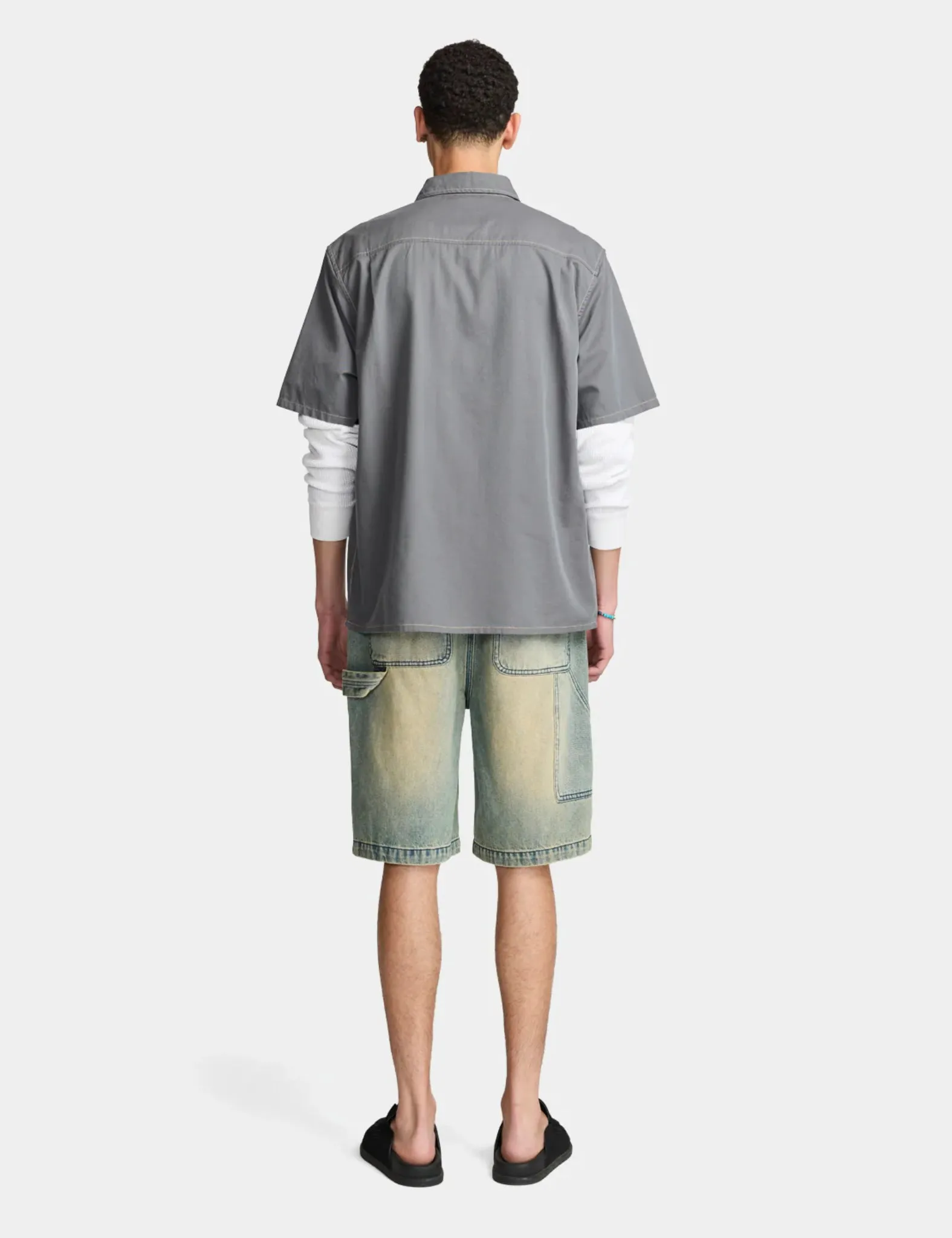 Hot Deal Larriet Cliff Short Sleeve Shirt - Charcoal Grey  Limited Availability!