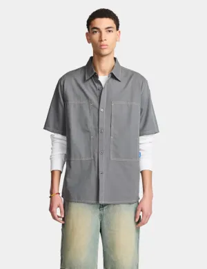 Hot Deal Larriet Cliff Short Sleeve Shirt - Charcoal Grey  Limited Availability!