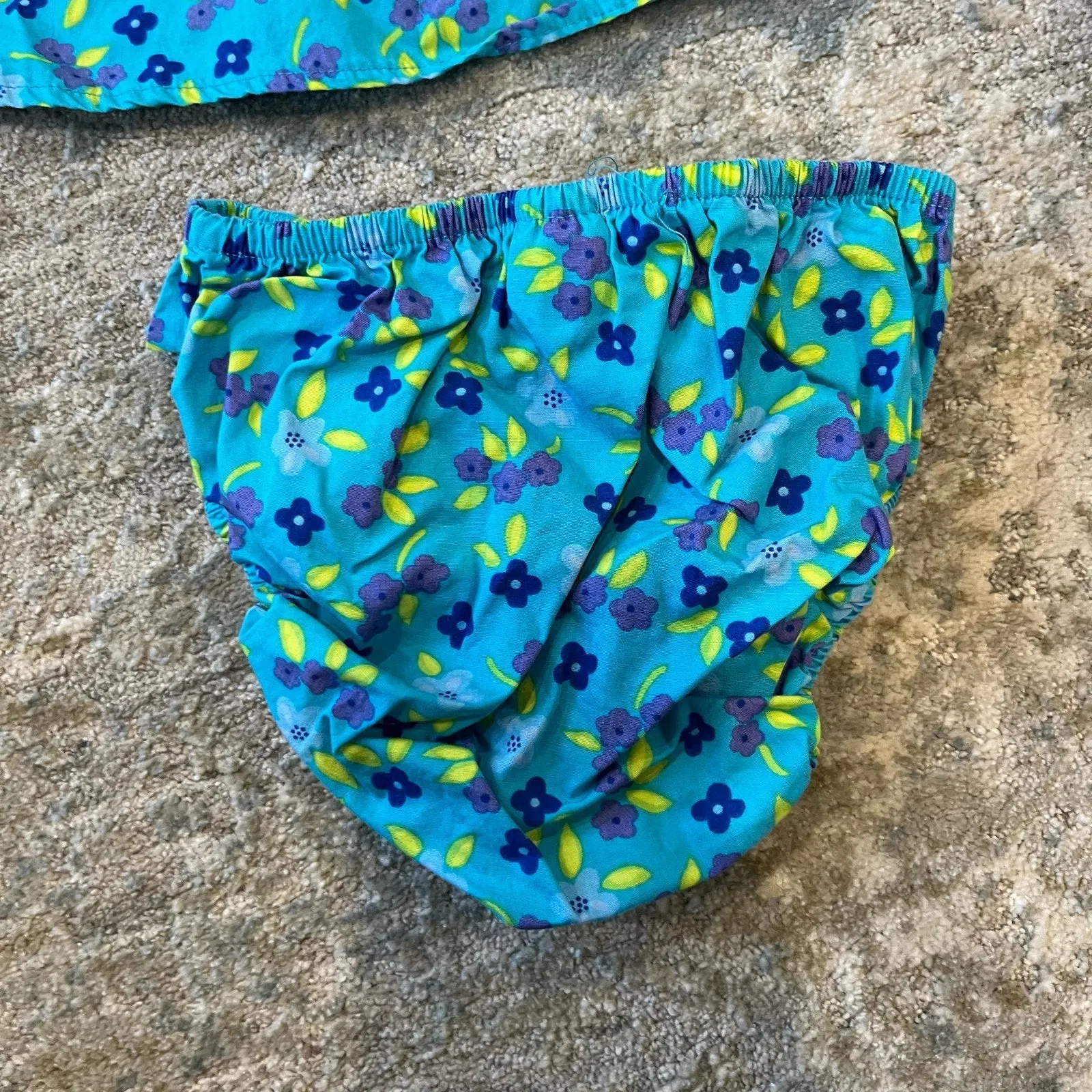 Hot Deal Vintage Basic Editions Blue Floral Outfit 24 Months  Dont Miss Out!