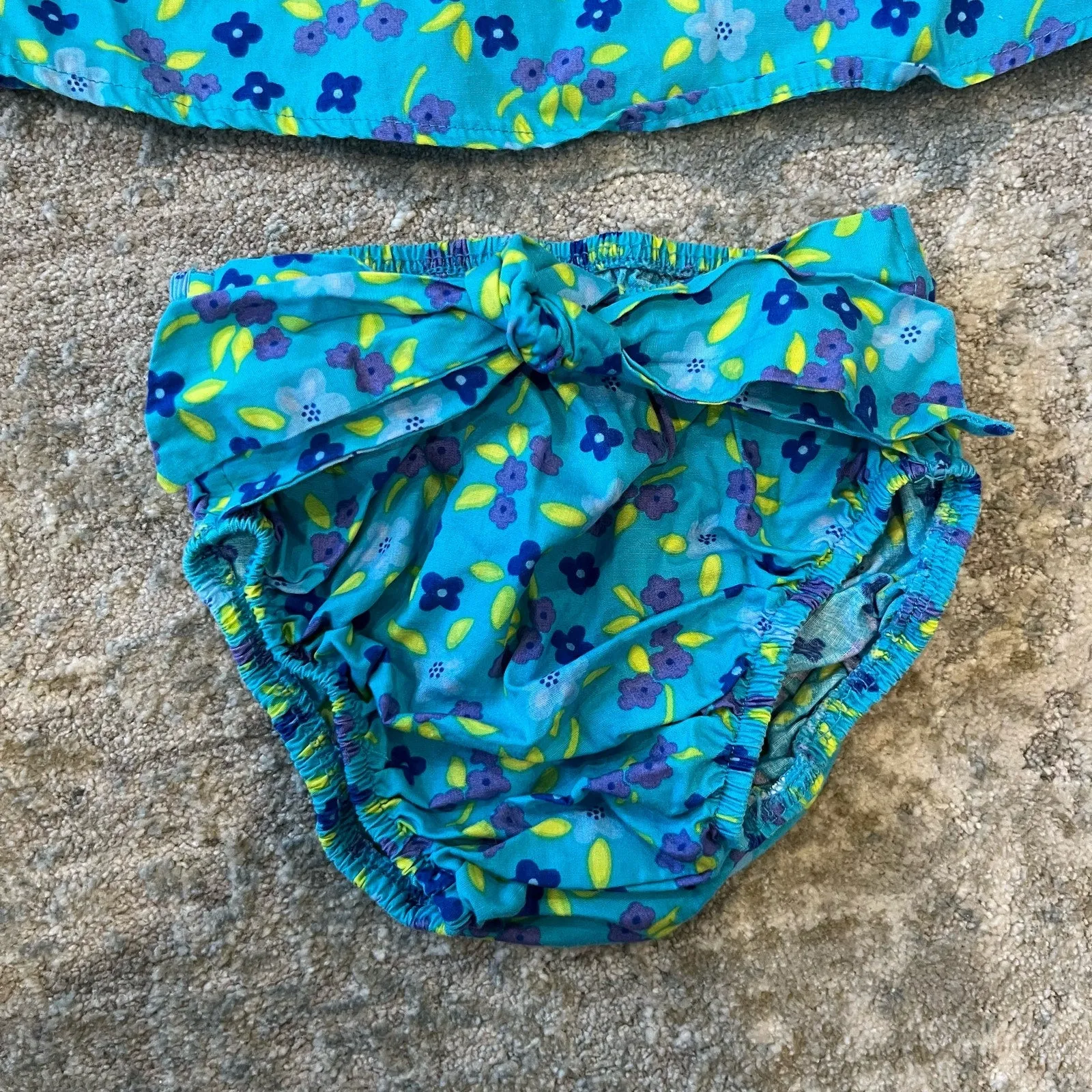 Hot Deal Vintage Basic Editions Blue Floral Outfit 24 Months  Dont Miss Out!