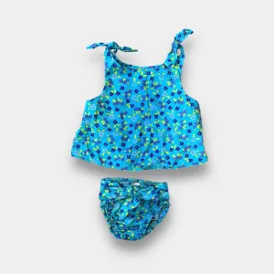 Hot Deal Vintage Basic Editions Blue Floral Outfit 24 Months  Dont Miss Out!