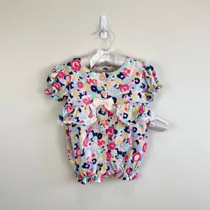 Hot Deal Vintage Cuddle Towne Floral Romper 18 Months NWT  Today Only!