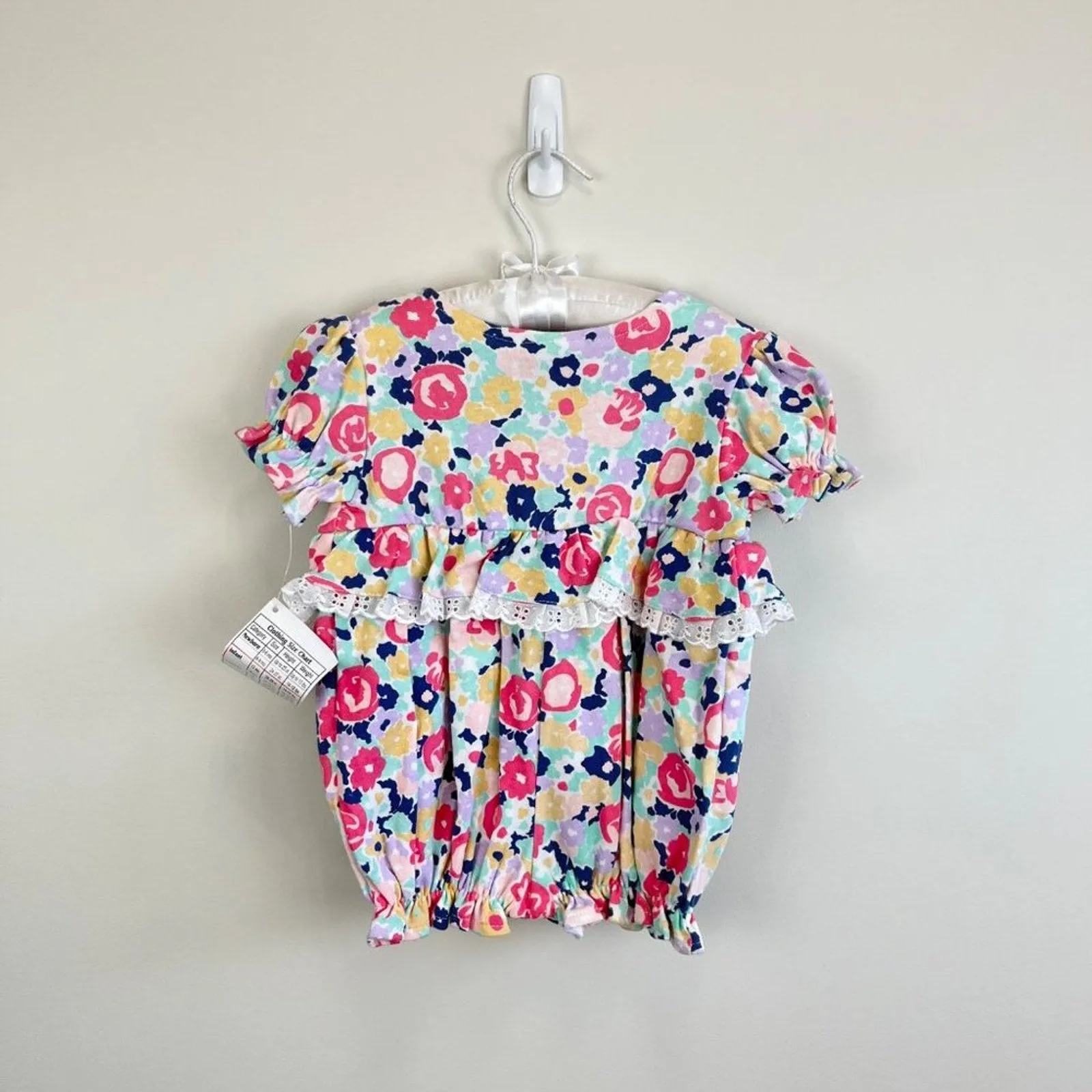 Hot Deal Vintage Cuddle Towne Floral Romper 18 Months NWT  Today Only!