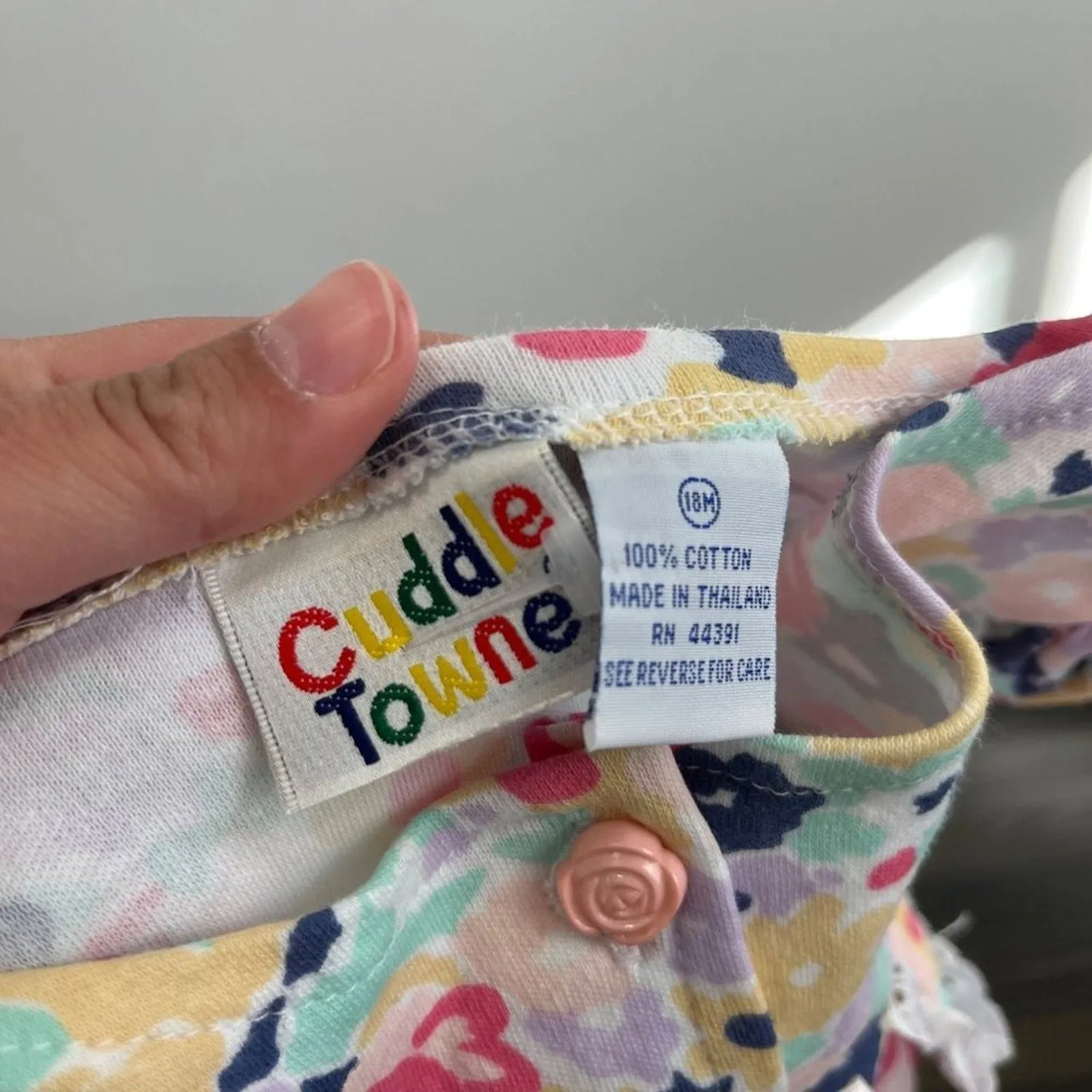 Hot Deal Vintage Cuddle Towne Floral Romper 18 Months NWT  Today Only!