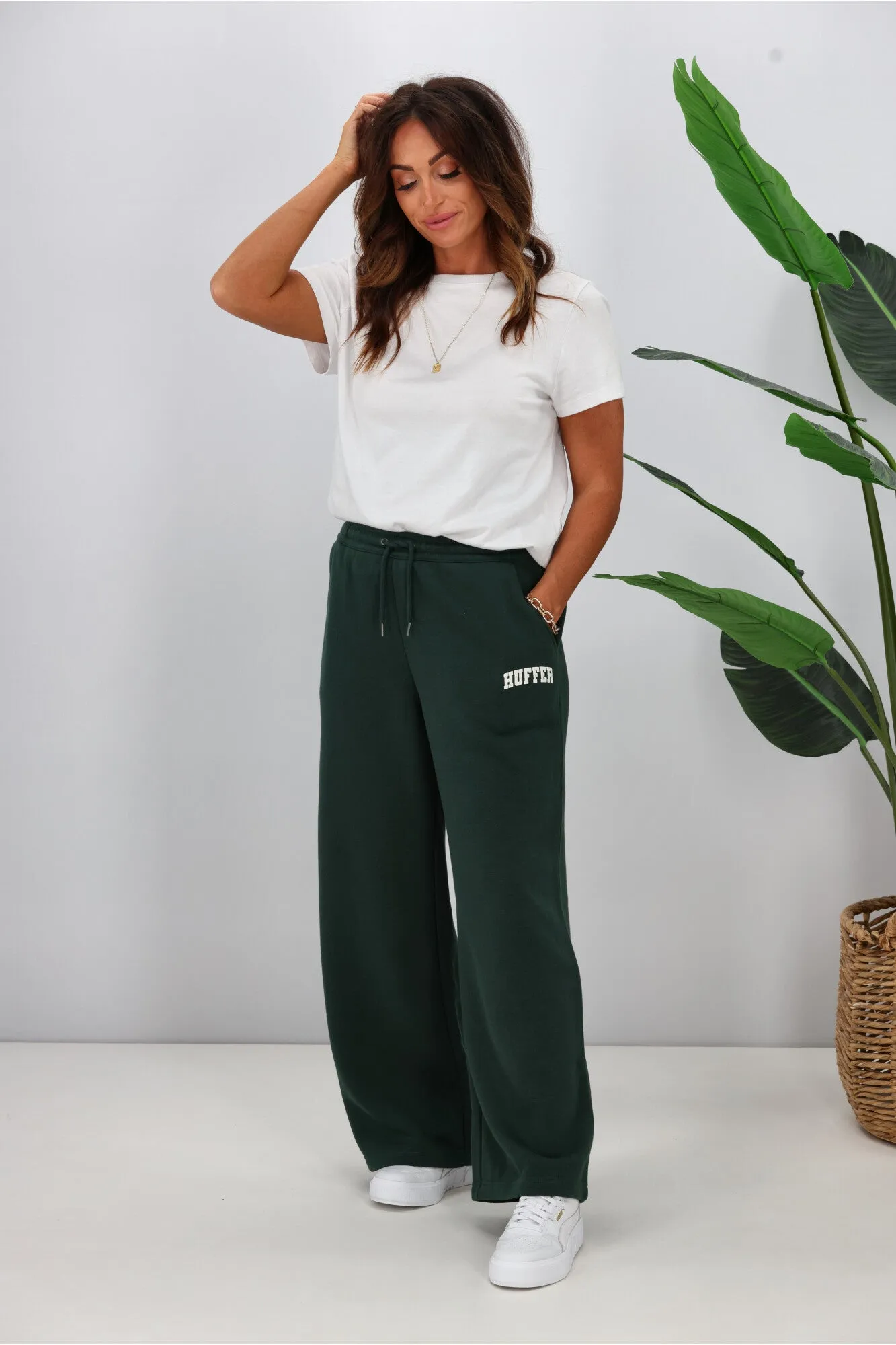 Huffer Easy Trackpant Evergreen