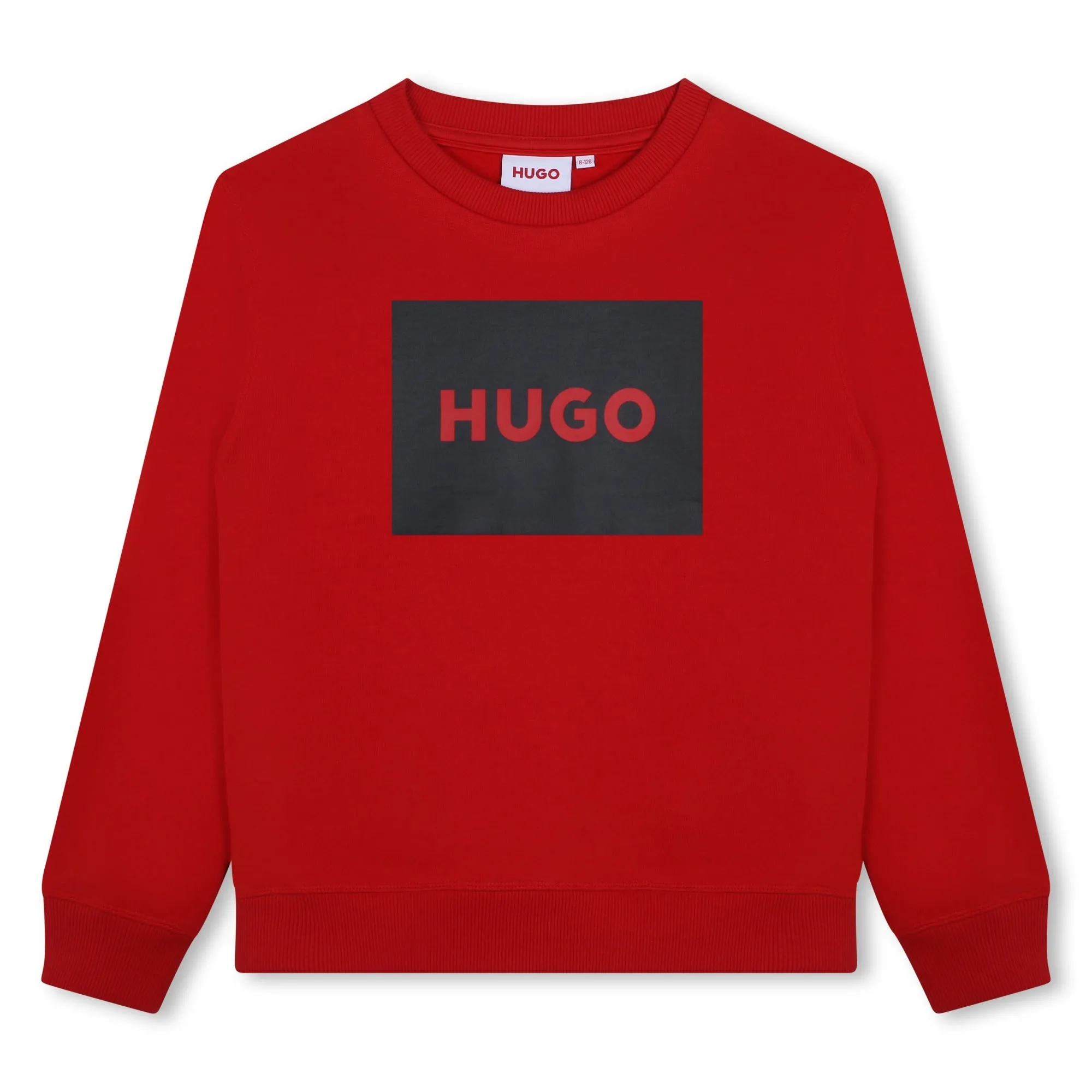 HUGO-G00163-990-BRIGHT RED-SWEATSHIRT