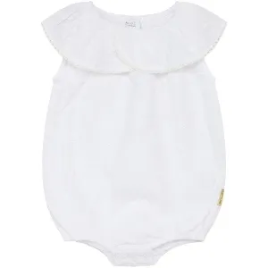 Hust & Claire Baby White Magnolia Romper