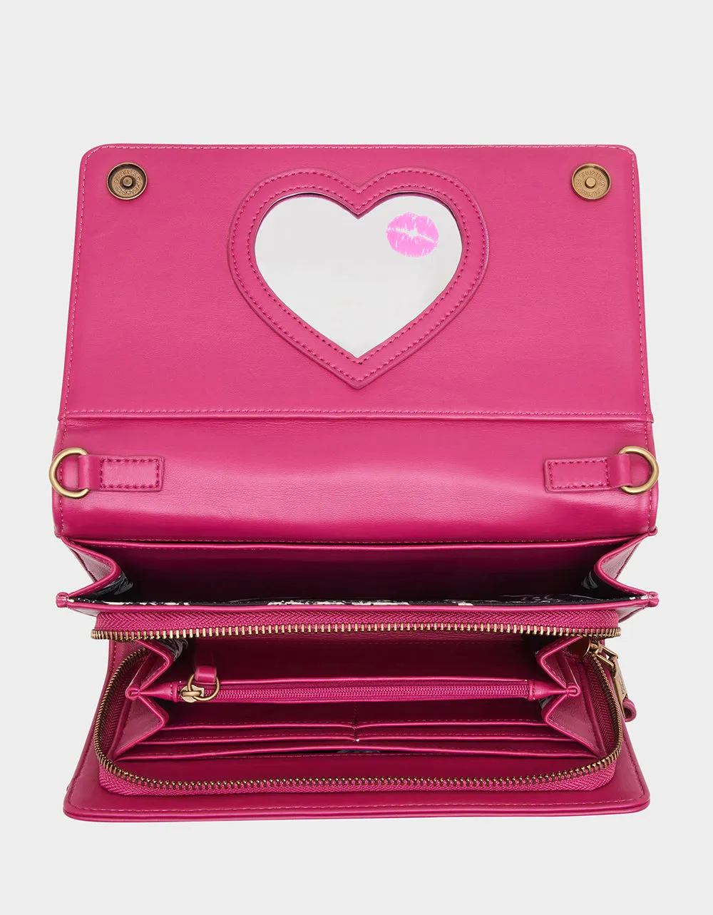 ICON WALLET ON CHAIN PINK Betsey Johnson