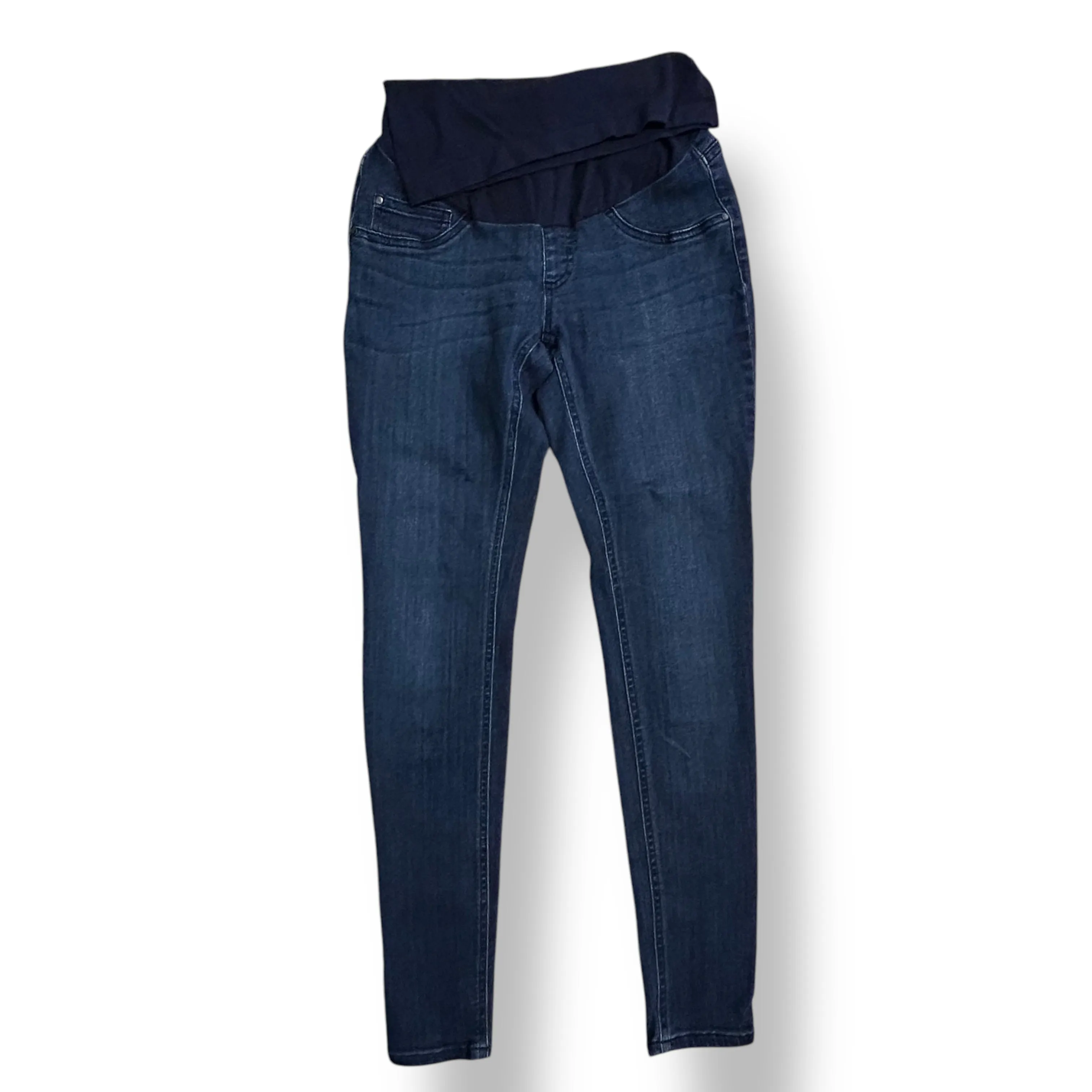 Indigo Blue Size Small Dark Blue Denim Full Panel Skinny Maternity Jeans