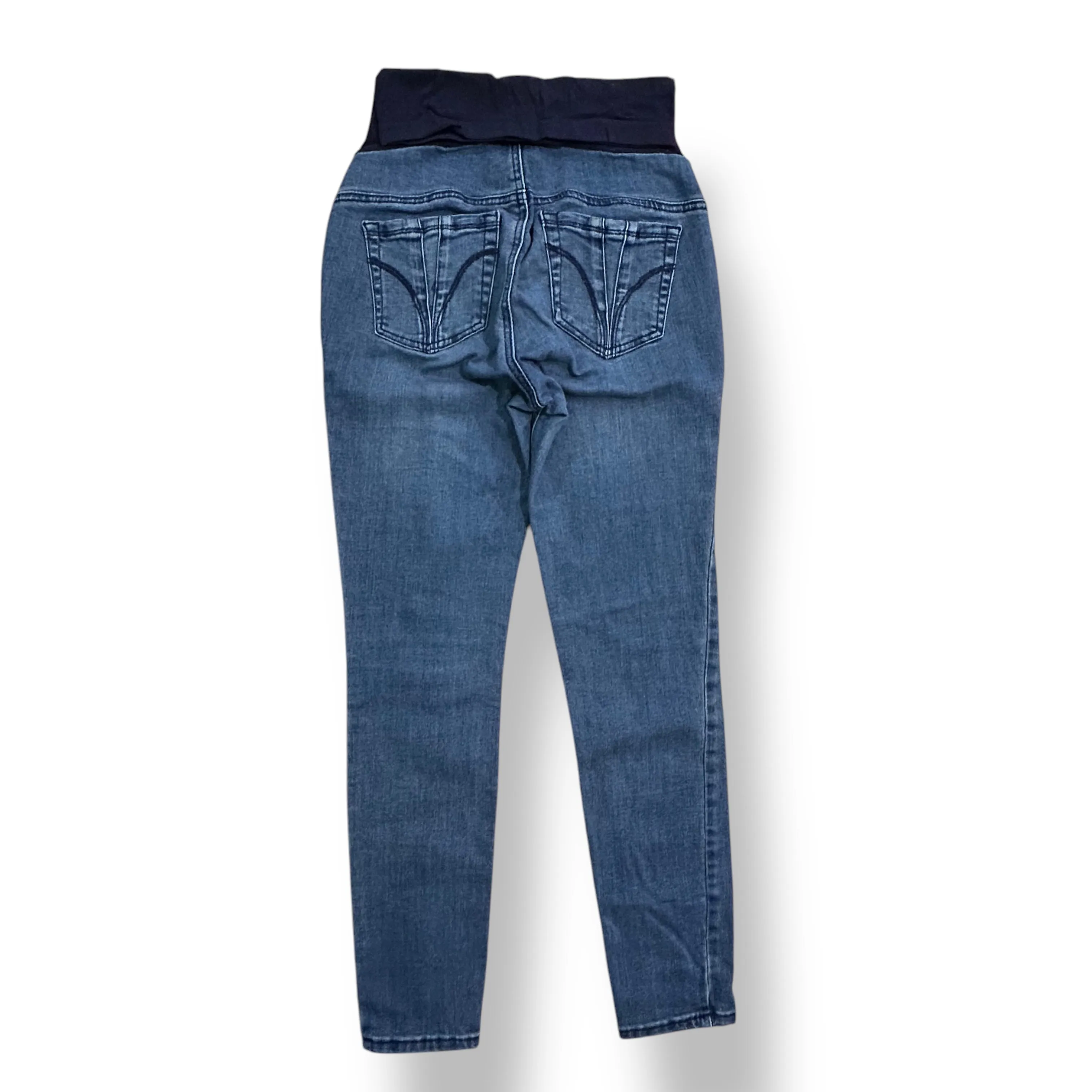 Indigo Blue Size Small Denim Full Panel Maternity Jeans