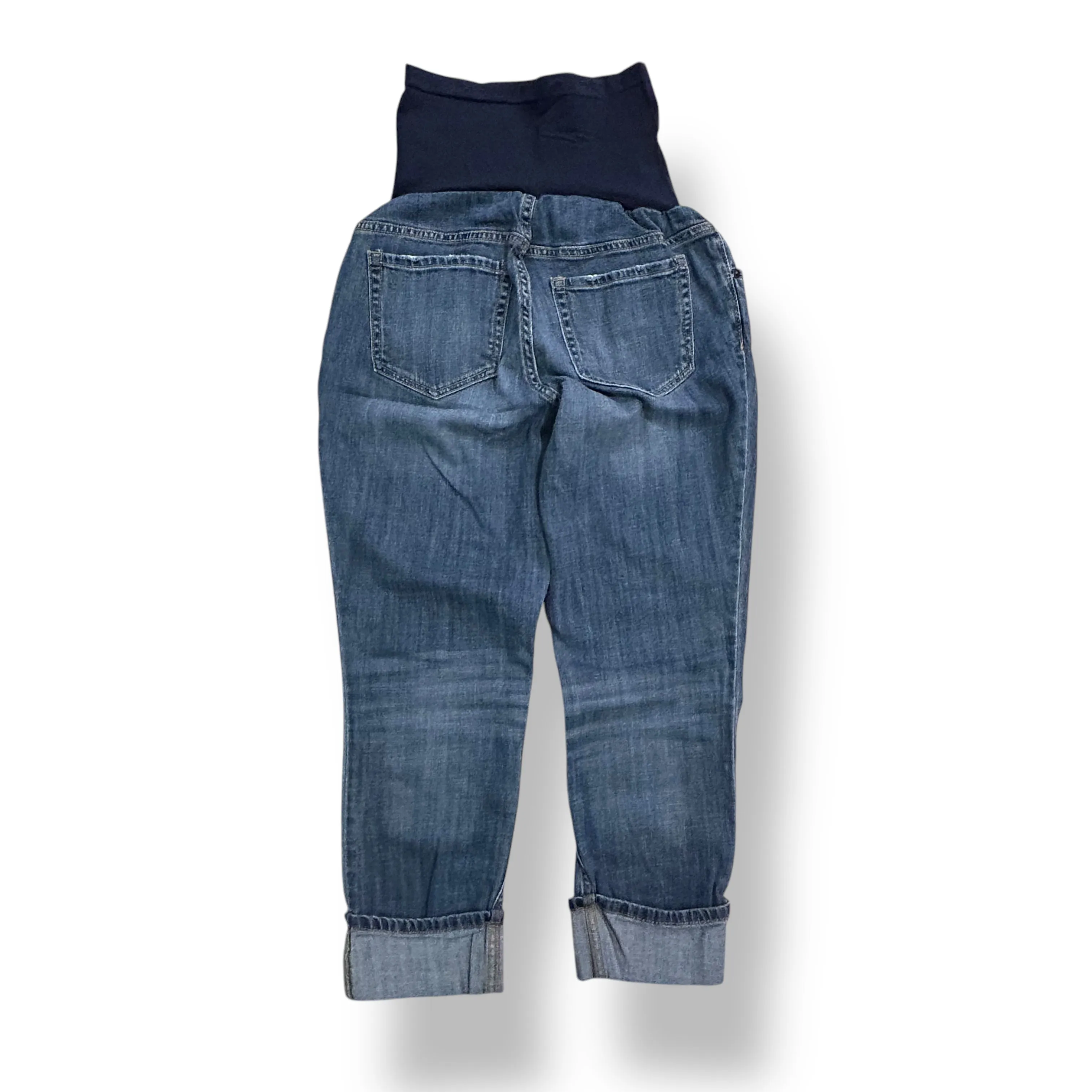 Indigo Blue Size XS Blue Full Panel Cuffed Maternity Jeans
