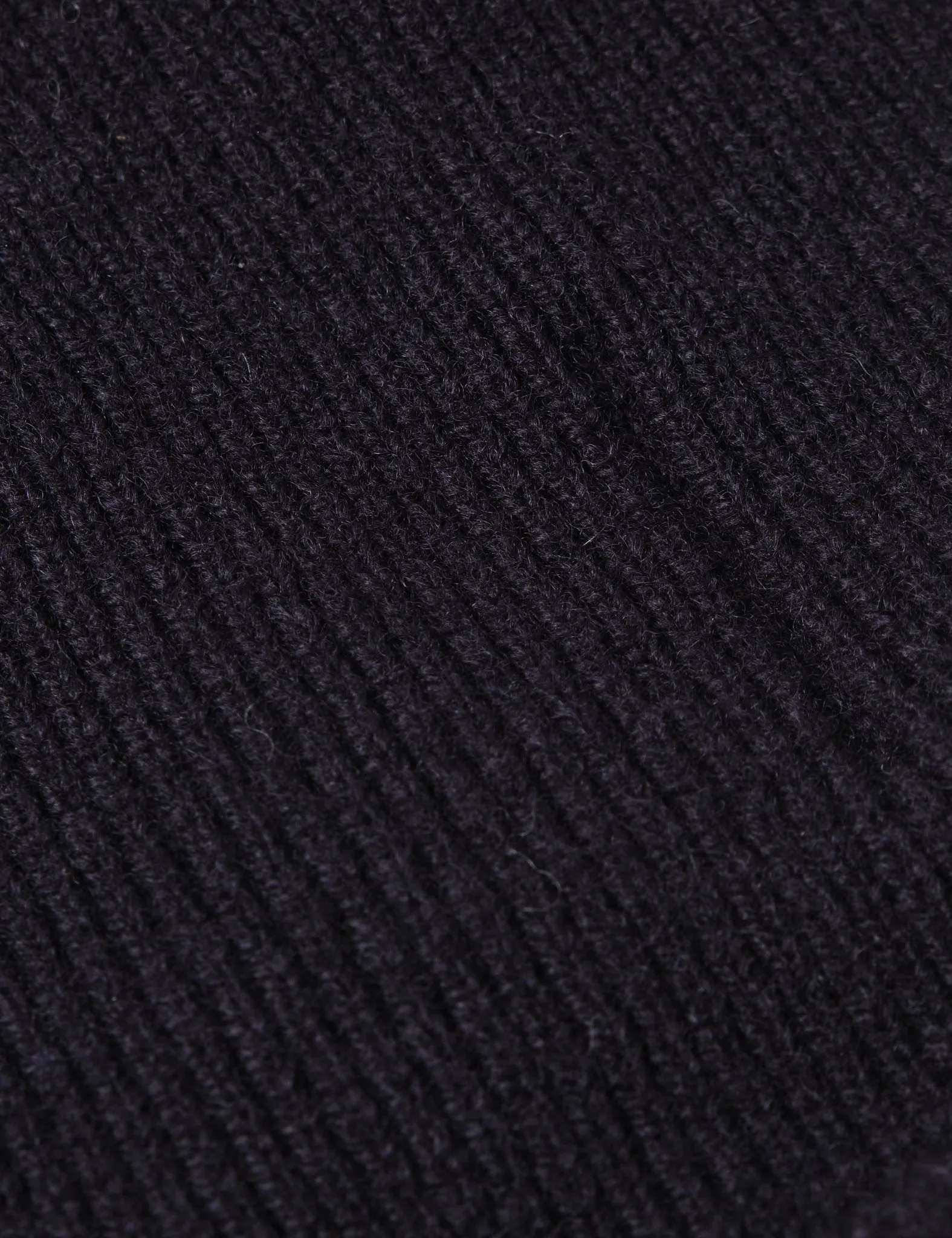 Insta-Worthy Bhode Newlyn Fishermans Wool Beanie Hat (Knitted in Scotland) - Navy Blue  Ends Soon!
