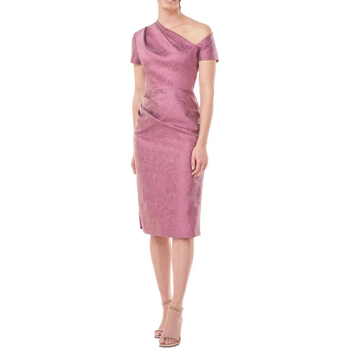 Insta-Worthy Caitlyn Womens One Shoulder Knee Midi Dress  Almost Gone!