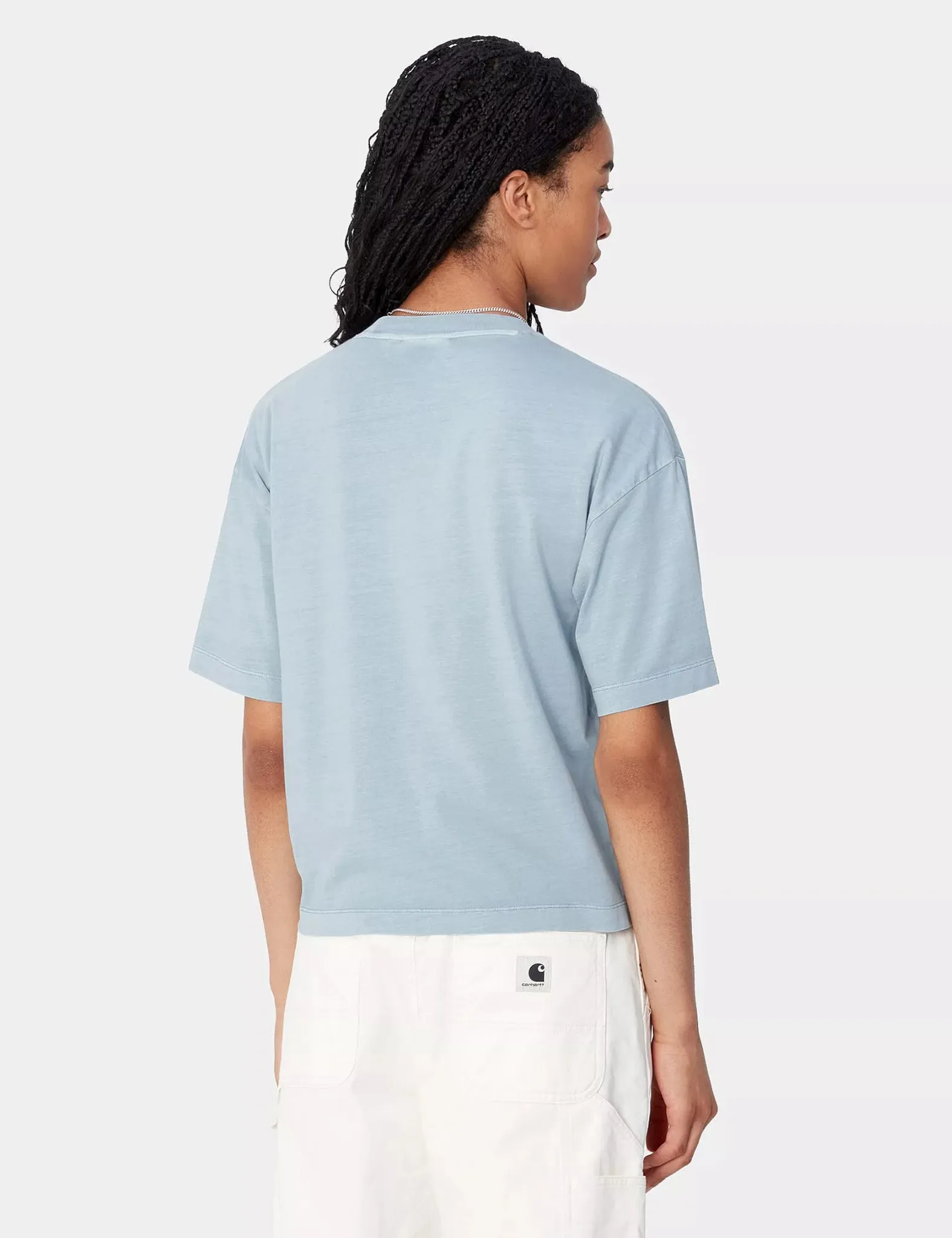 Insta-Worthy Carhartt WIP Women's Nelson T-Shirt (Loose) - Dusty Ice Blue  Dont Miss Out!