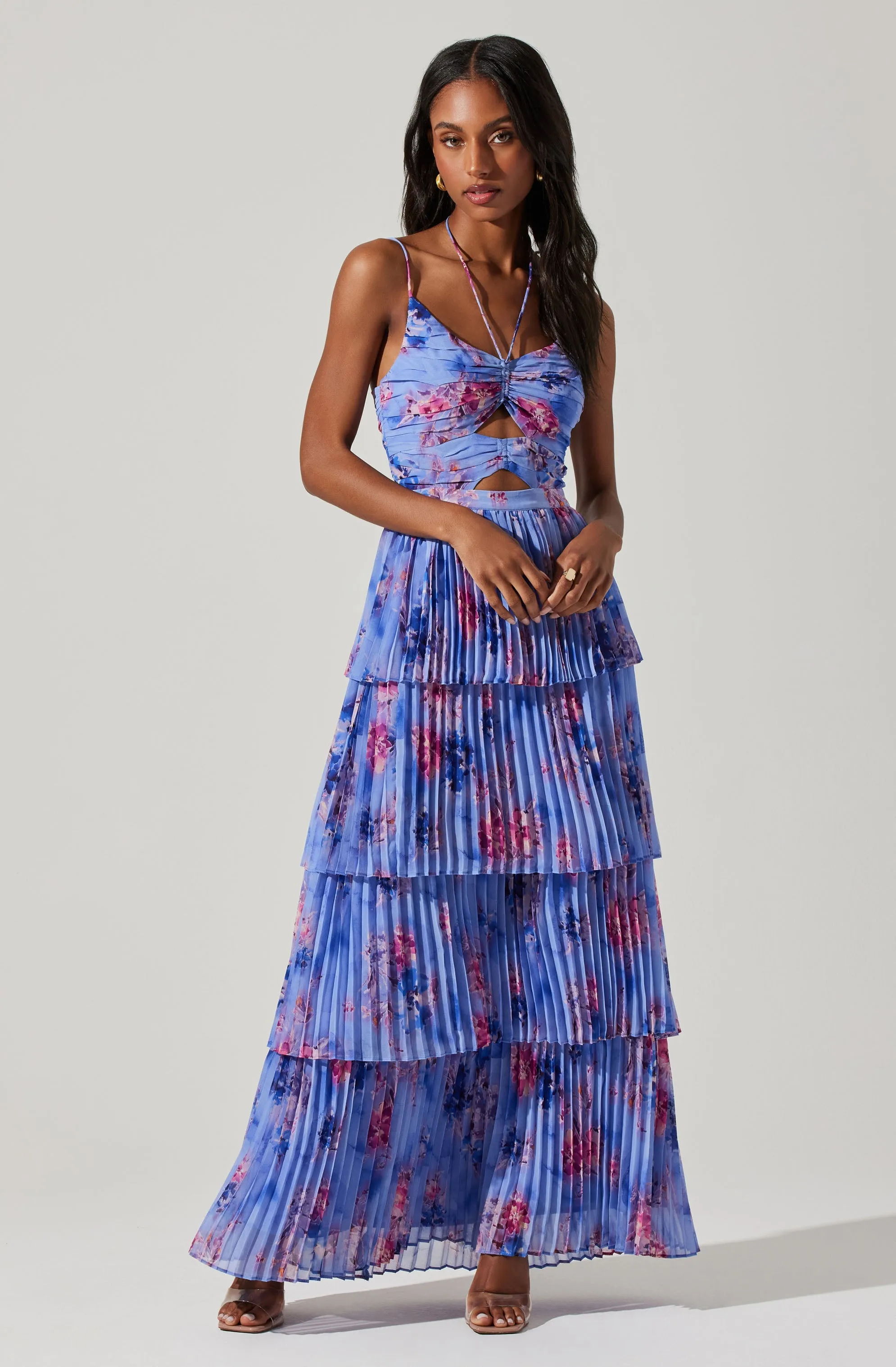 Insta-Worthy Daytona Pleated Floral Maxi Dress  Going Fast!