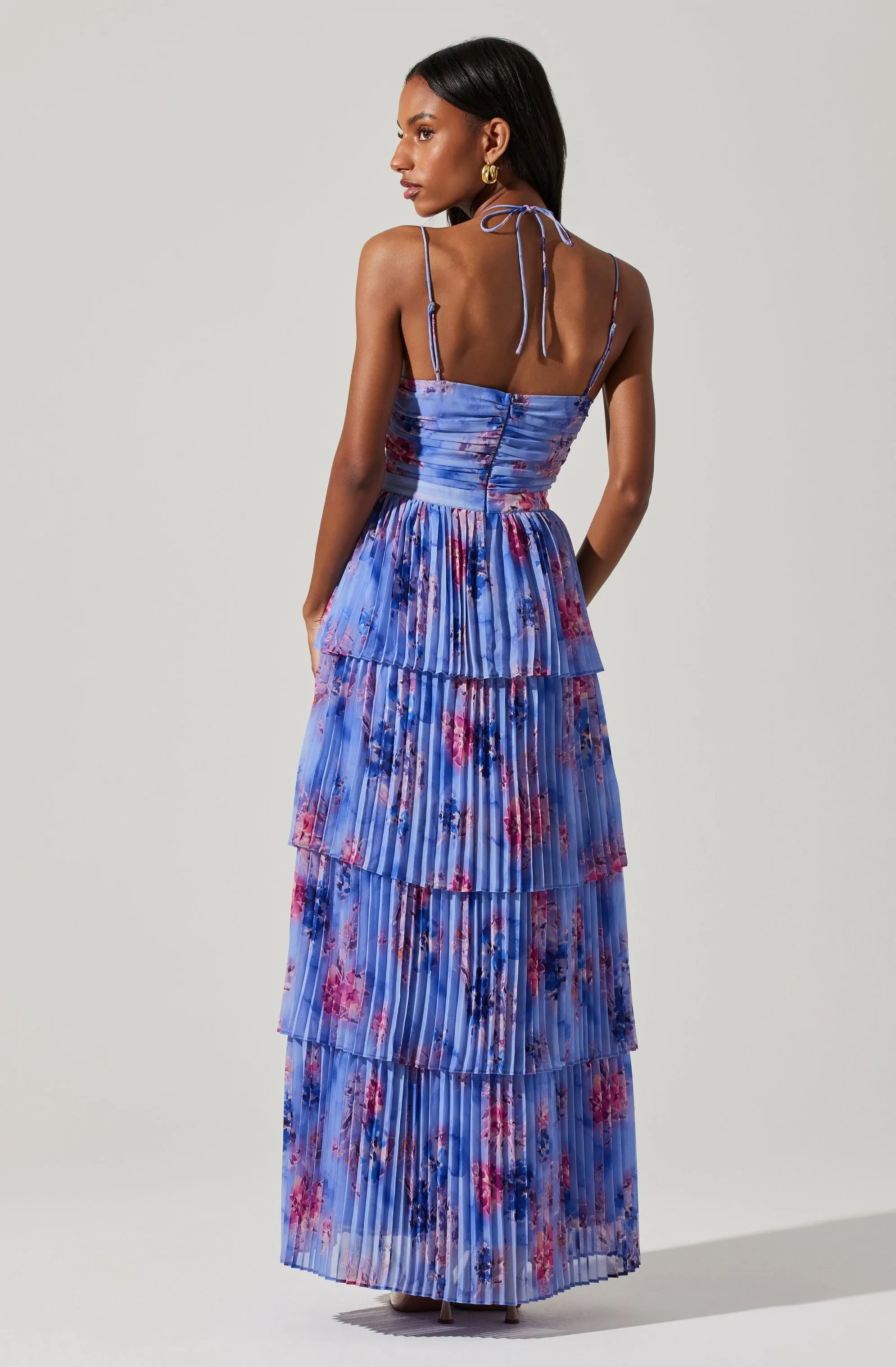 Insta-Worthy Daytona Pleated Floral Maxi Dress  Going Fast!