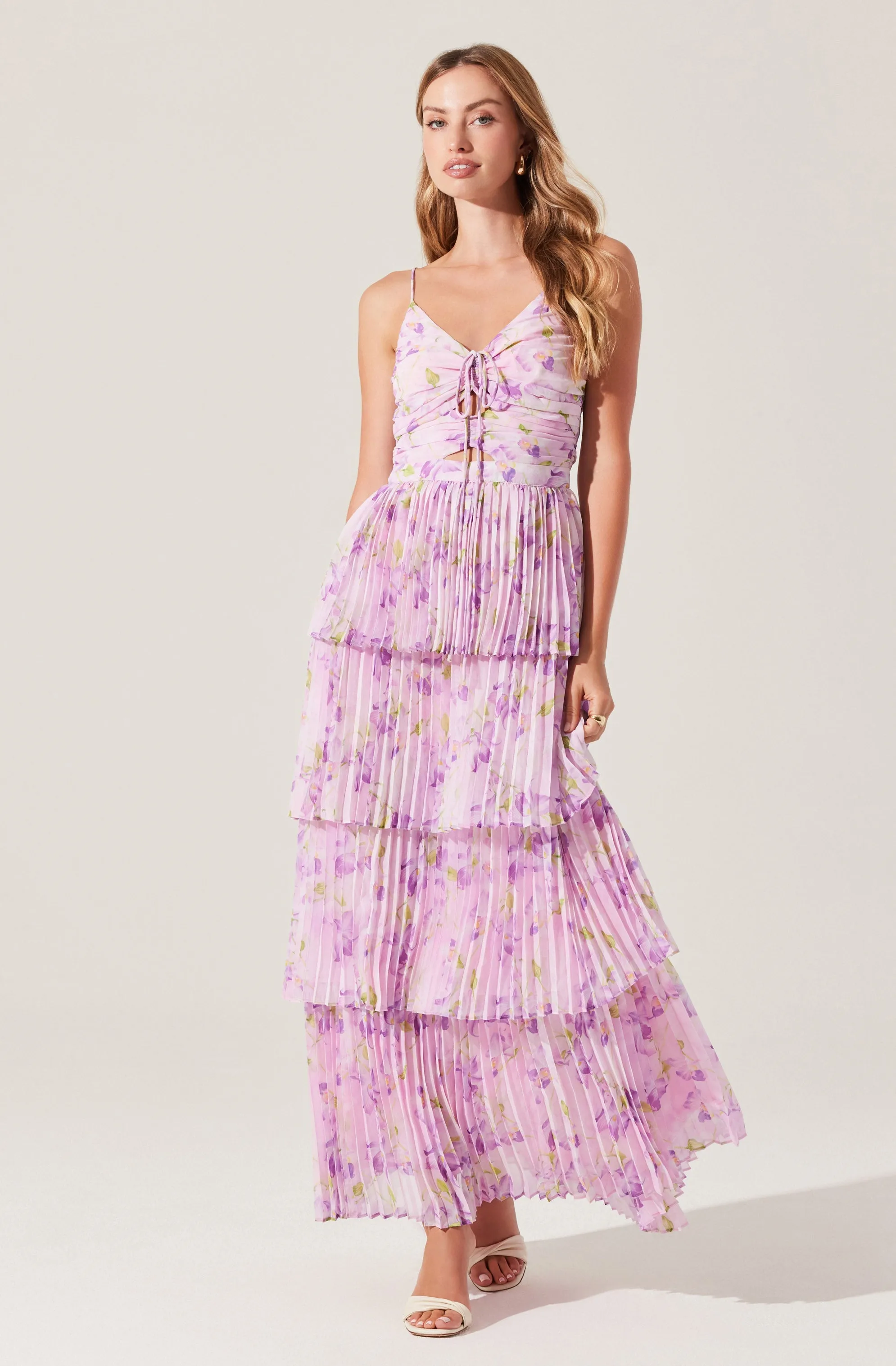 Insta-Worthy Daytona Pleated Floral Maxi Dress  Going Fast!
