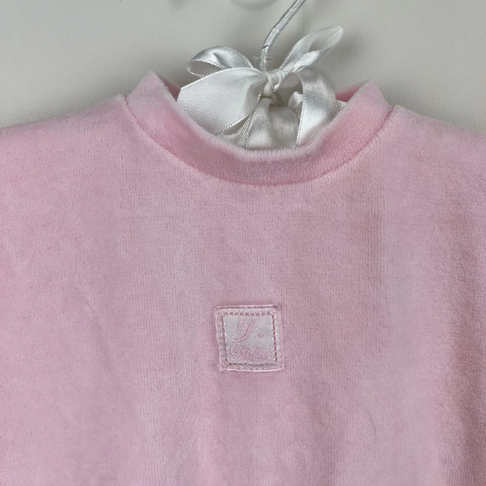 Insta-Worthy Jacadi Paris Pink Velour Footie 3 Months  Limited Stock!
