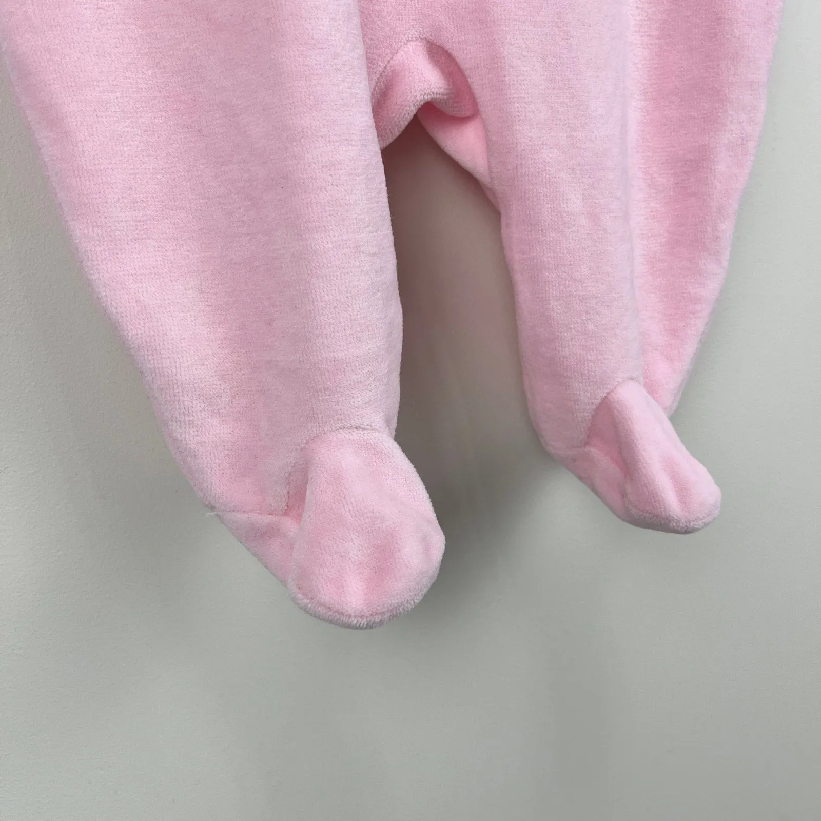 Insta-Worthy Jacadi Paris Pink Velour Footie 3 Months  Limited Stock!