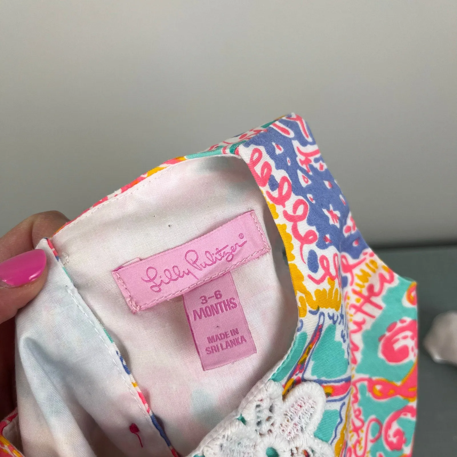 Insta-Worthy Lilly Pulitzer Girls Baby Shift Dress Light Iris Written in the Sun 3-6 Months  Today Only!