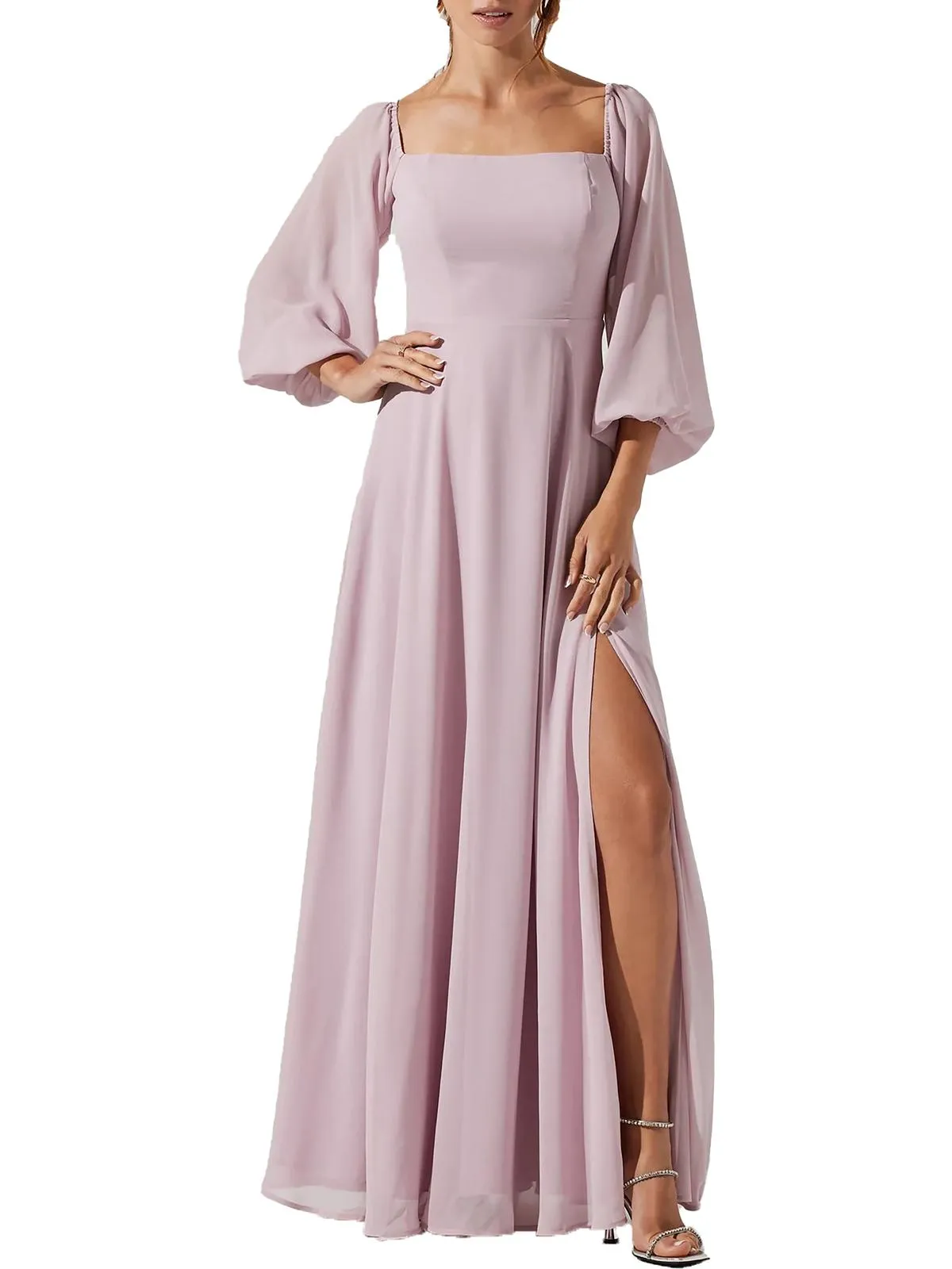 Insta-Worthy Lucinda Womens Bishop Sleeves Long Maxi Dress  Limited Availability!