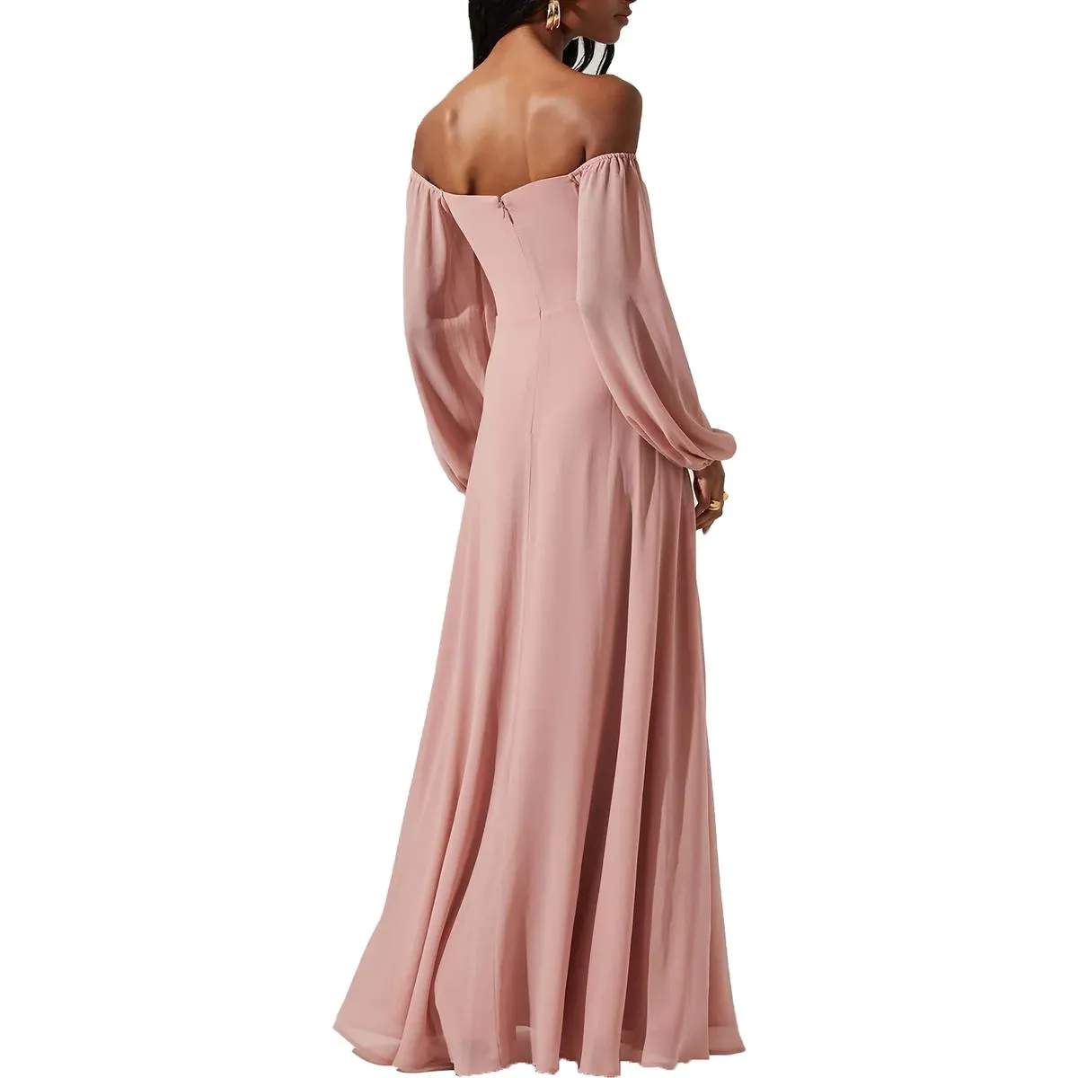 Insta-Worthy Lucinda Womens Bishop Sleeves Long Maxi Dress  Limited Availability!