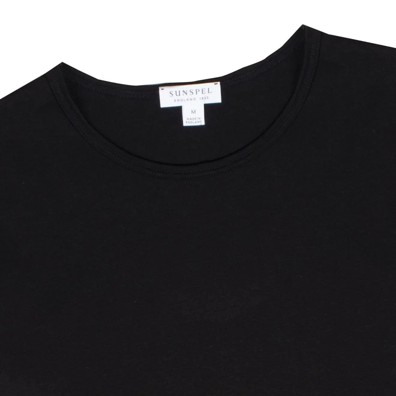 Insta-Worthy Sunspel Womens Classic T-Shirt Black  Limited Availability!