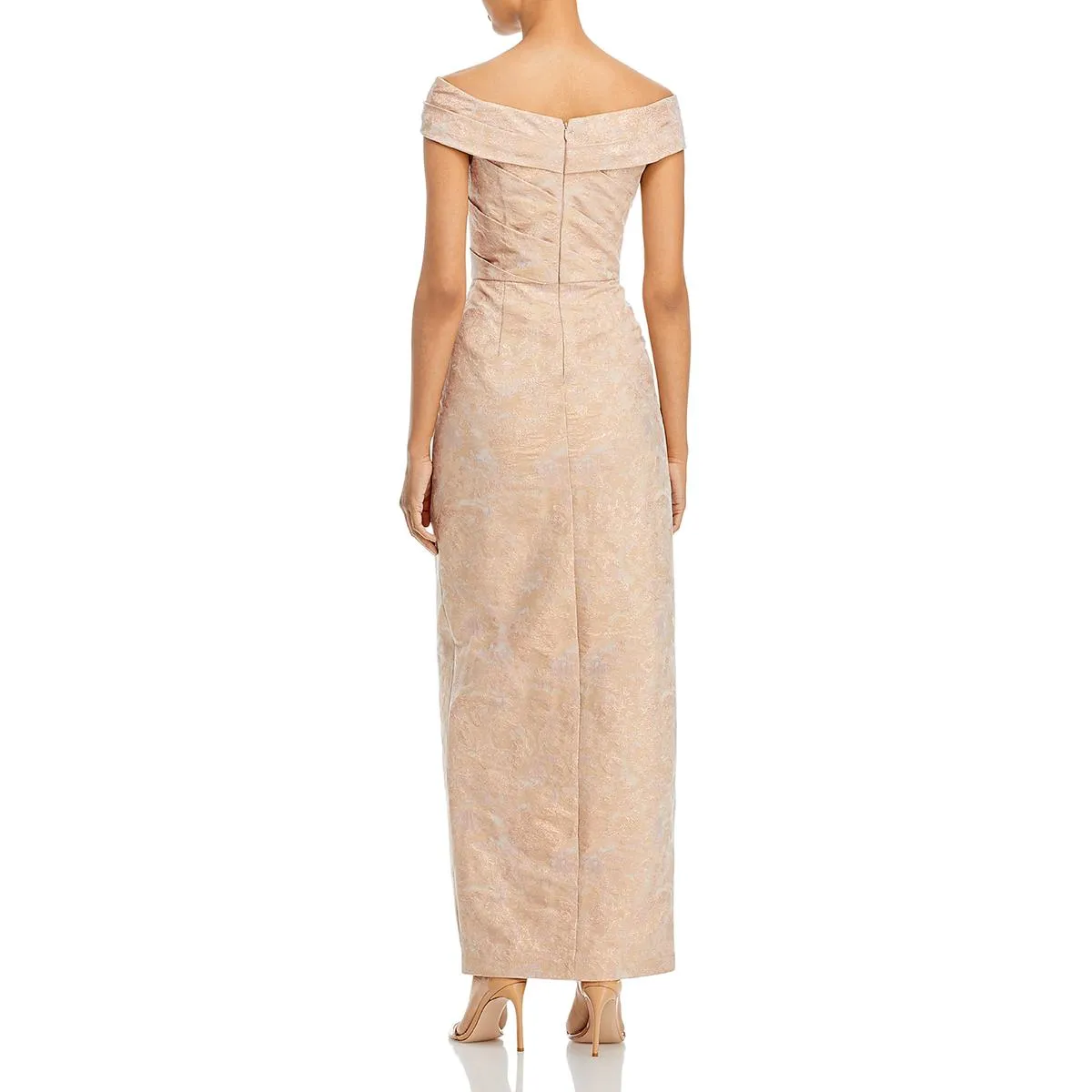 Insta-Worthy Womens Jacquard Off-The-Shoulder Evening Dress  Limited Availability!