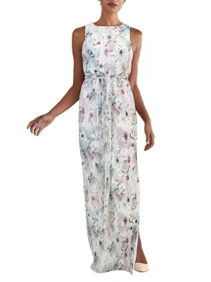 Insta-Worthy Womens Pleated Floral Evening Dress  Dont Miss Out!