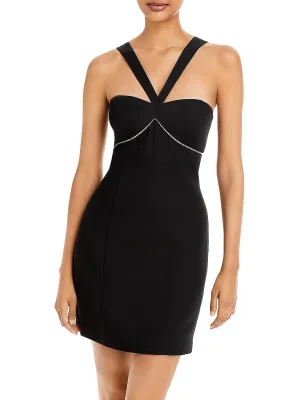 Insta-Worthy Womens Rhinestone Mini Cocktail and Party Dress  Dont Miss Out!