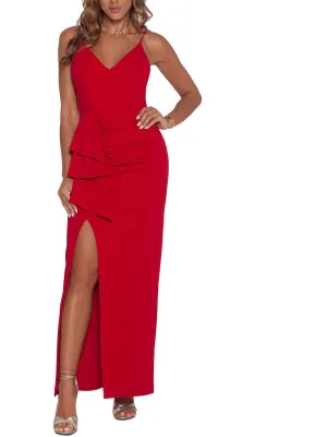 Insta-Worthy Womens Ruched Maxi Evening Dress  Dont Miss Out!