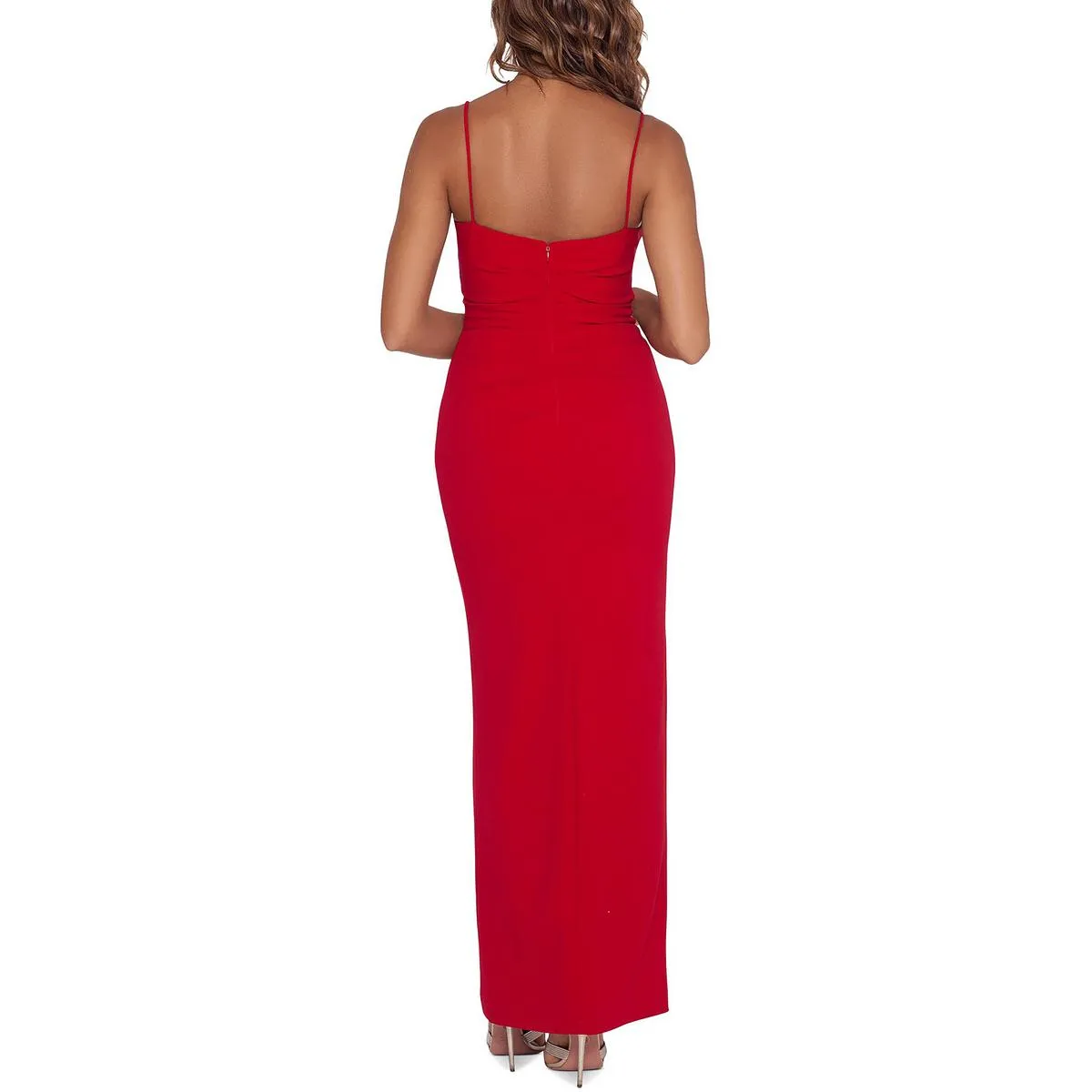 Insta-Worthy Womens Ruched Maxi Evening Dress  Dont Miss Out!