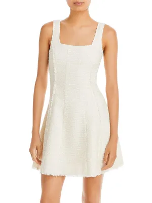 Insta-Worthy Womens Tweed Mini Fit & Flare Dress  Limited Stock!