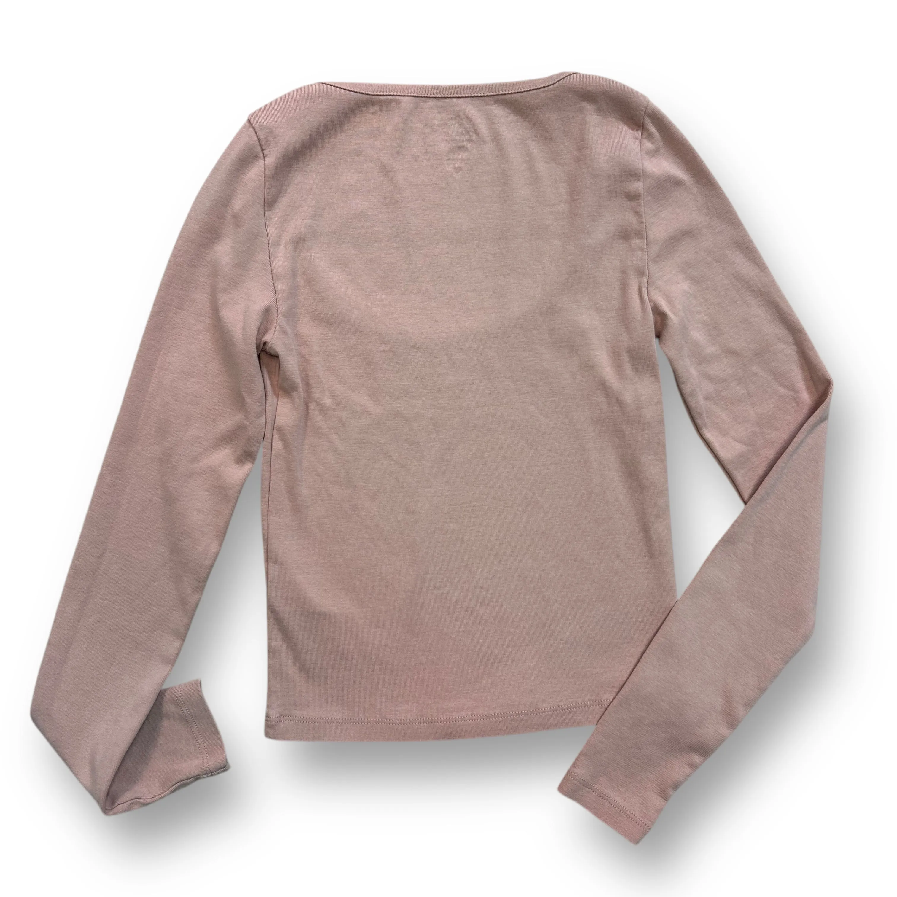 J Crew Women's Size XS Pink Top Perfect Fit Cotton Long Sleeve Shirt