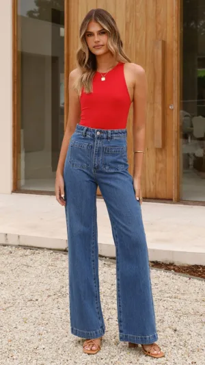 Jakira Bodysuit - Red Billy J