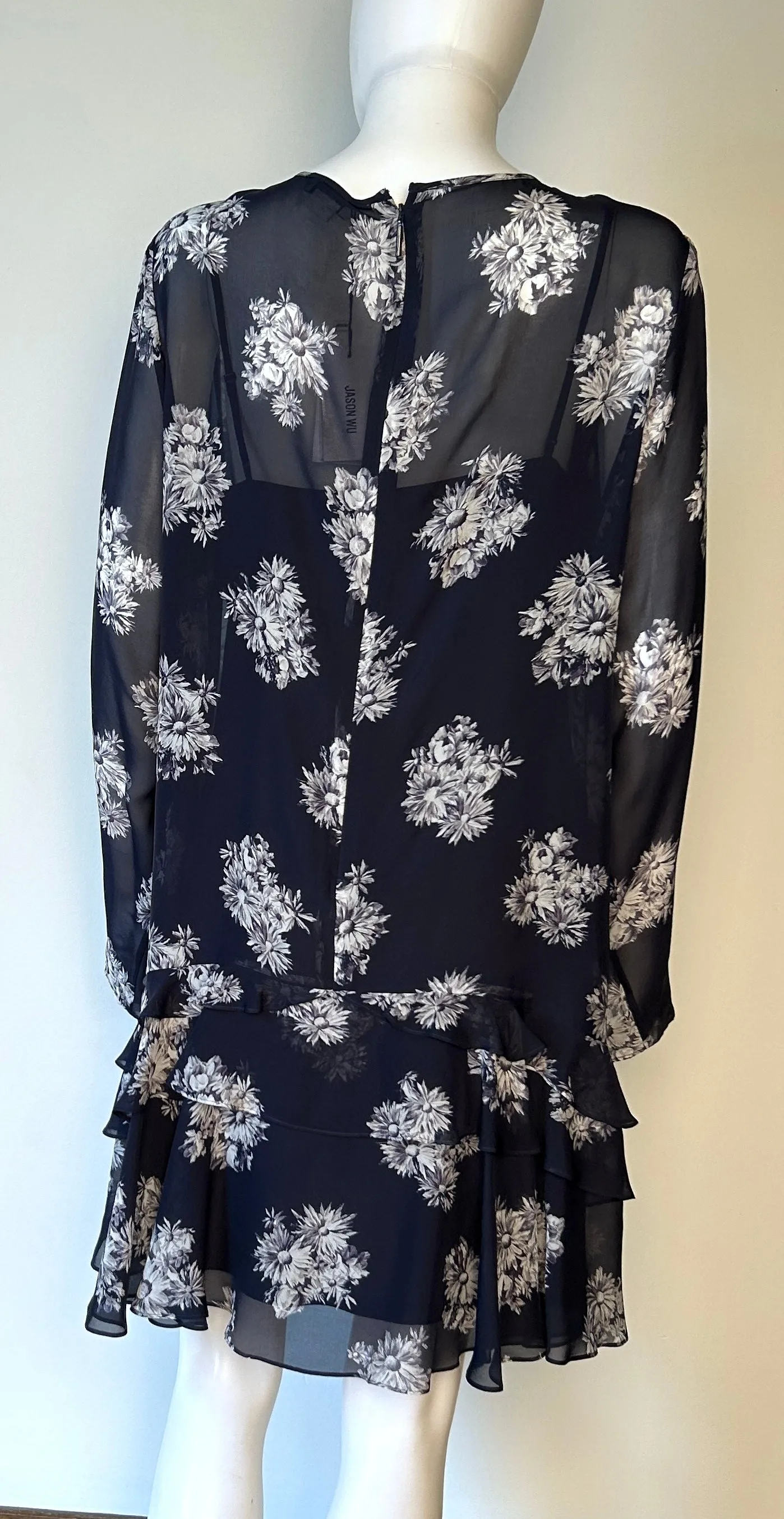 Jason Wu ruffle-detail mini dress Size 12 NWT