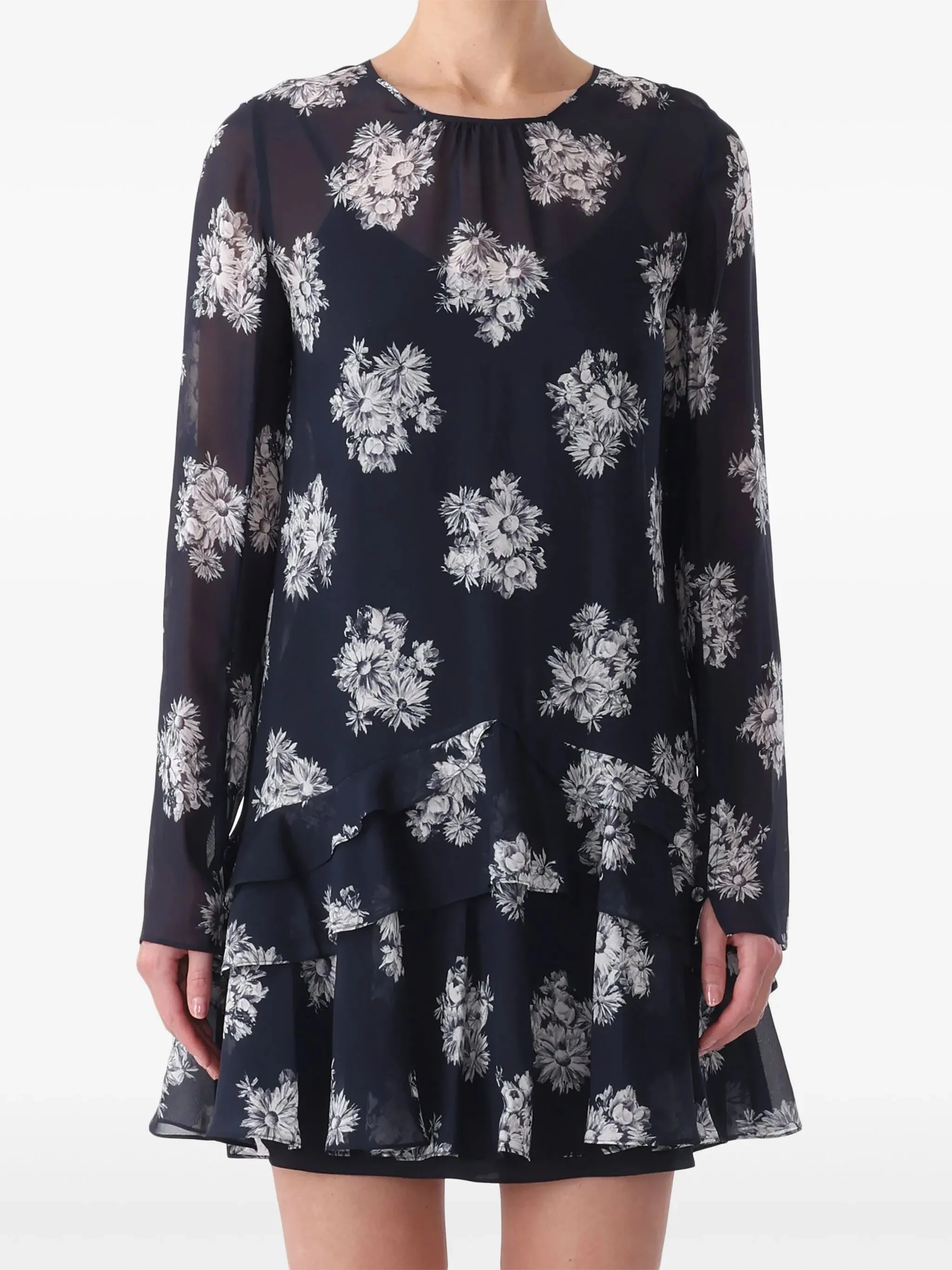 Jason Wu ruffle-detail mini dress Size 12 NWT