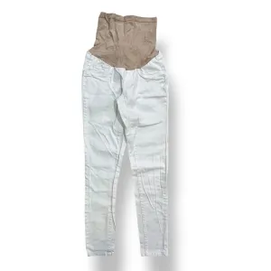 Jessica Simpson Size Small White Full Panel Skinny Fit Maternity Jeans