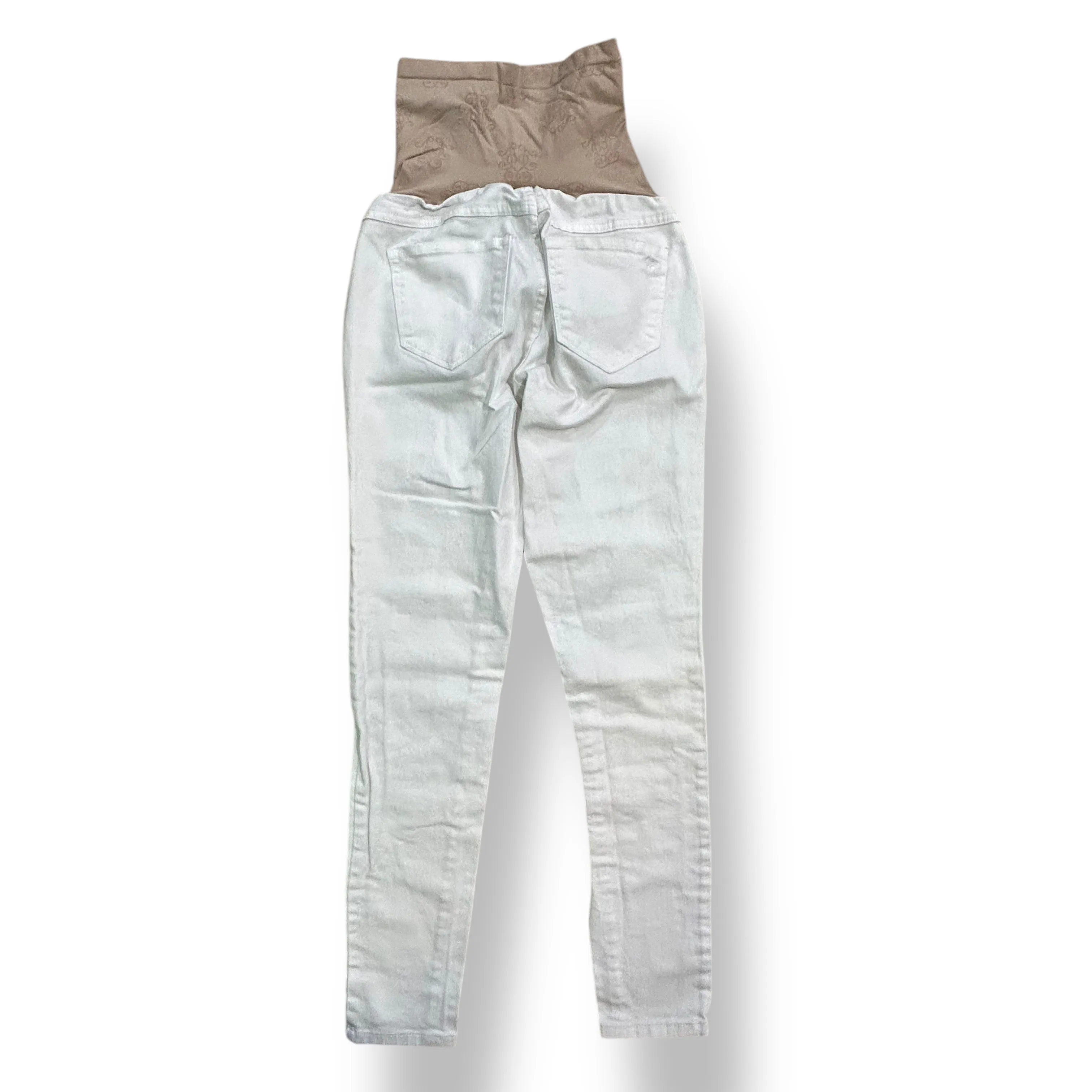 Jessica Simpson Size Small White Full Panel Skinny Fit Maternity Jeans