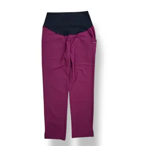 Jockey Size XS Wine Full Panel Maternity Scrub Bottoms