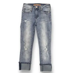 Joe's Jeans Youth Girl Size 12 Ankle Cuffed Denim Bottoms