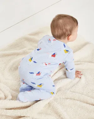 Joules Baby Razamataz Cotton Babygrow  Blue Horse