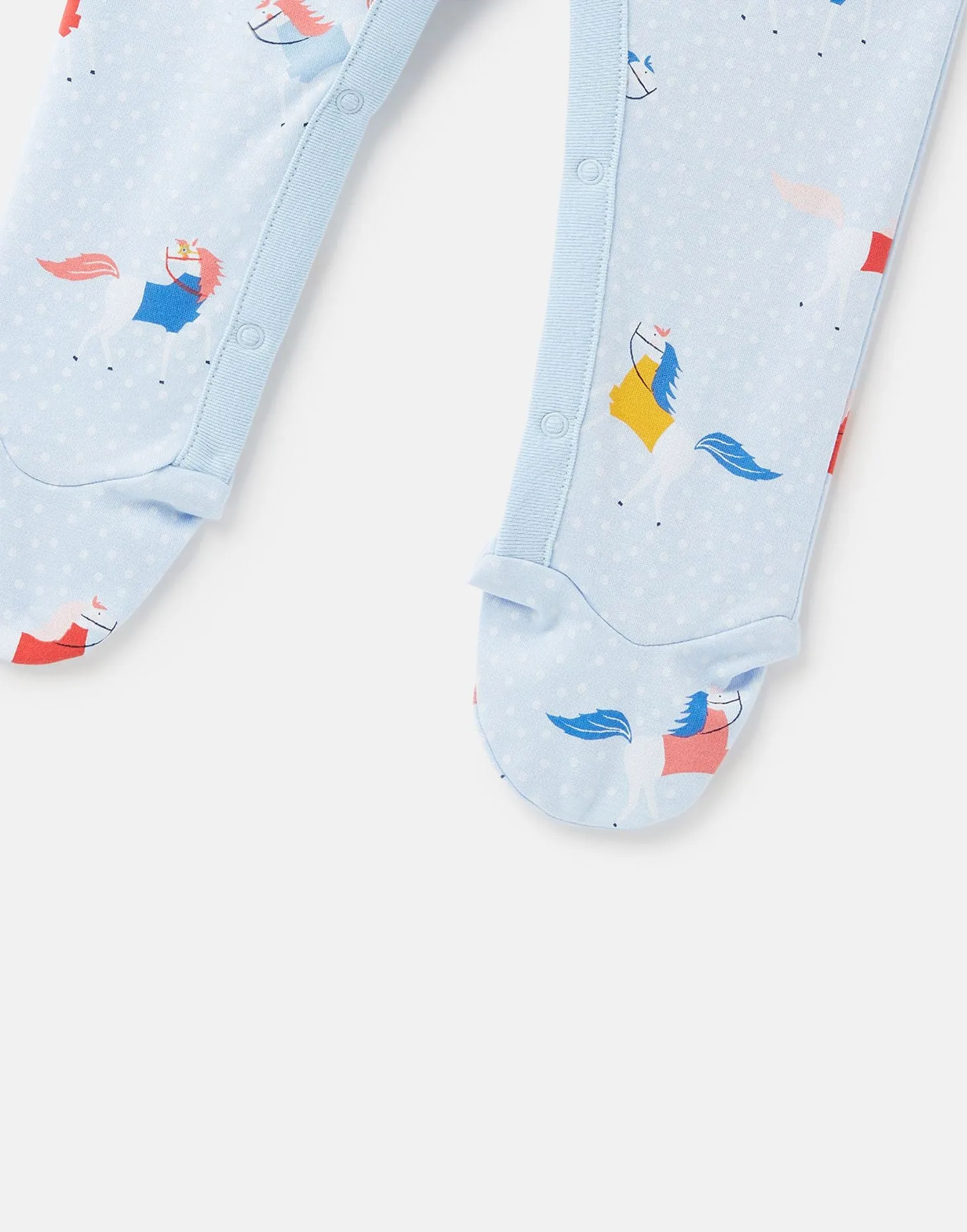 Joules Baby Razamataz Cotton Babygrow  Blue Horse